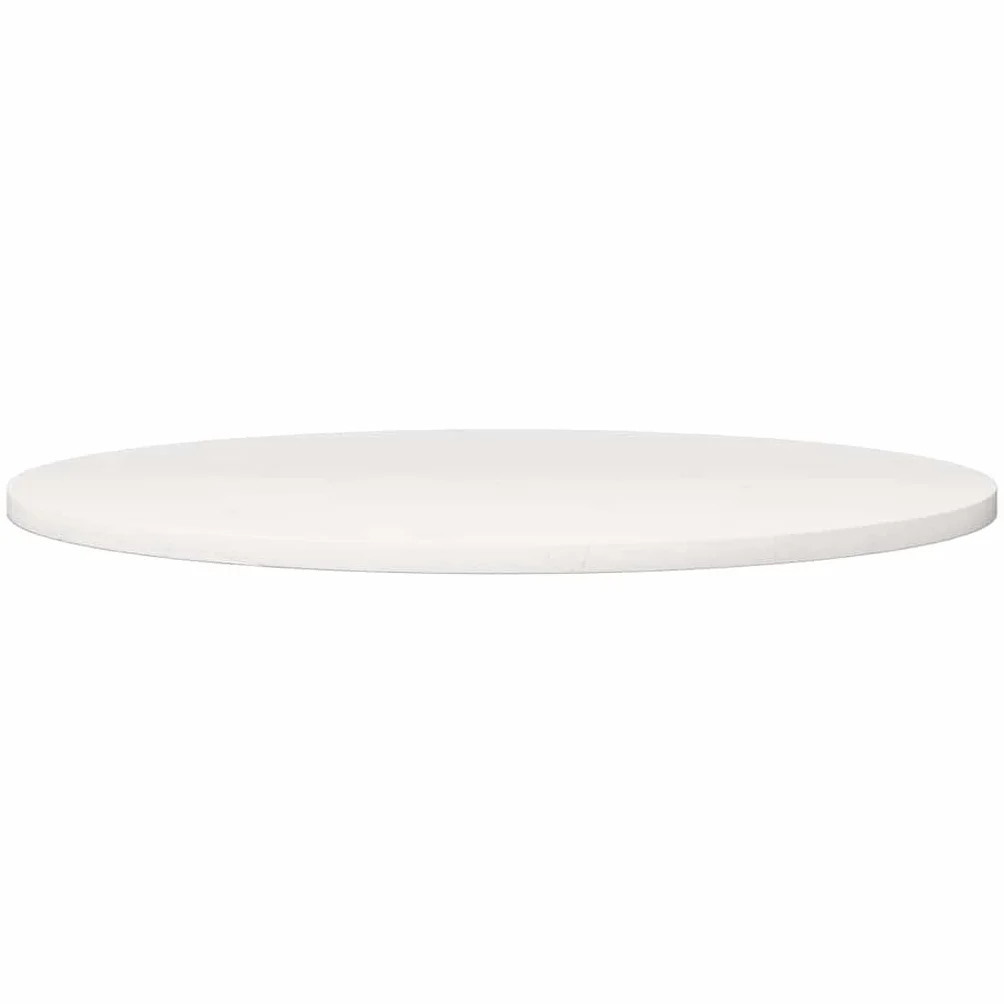vidaXL Tablero de Mesa Redondo, Superficie de Mesa Auxiliar, Tablero de Mesa de Centro, Tablero de Repuesto, Madera Maciza de Pino Blanco Ø80X3 cm