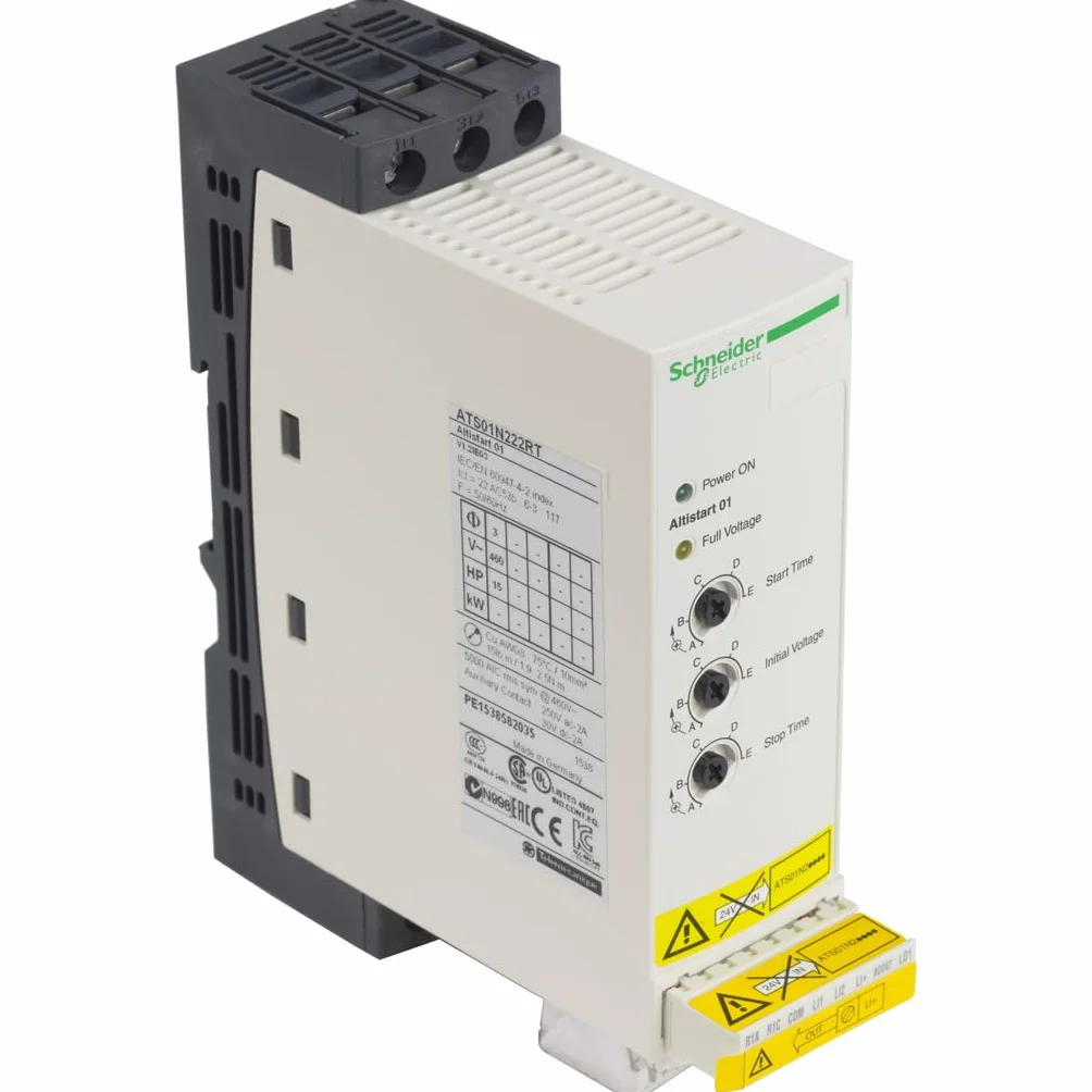 Schneider Electric ATS01N222RT Arrancador Suave ATS-01, 15 HP, 22 A, 440-480 V, 3 Fases