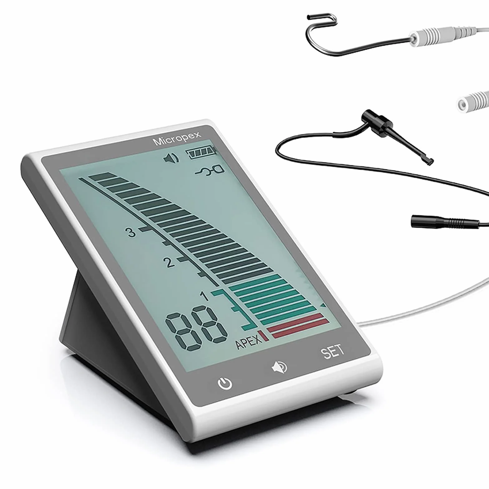 iksvmsis Localizador De Apices Endodoncia, Instrumento De Medición del Conducto, Buscador De Conducto Radicular con La Imagen Clara, Equipo De Laboratorio Localizador De Ápice