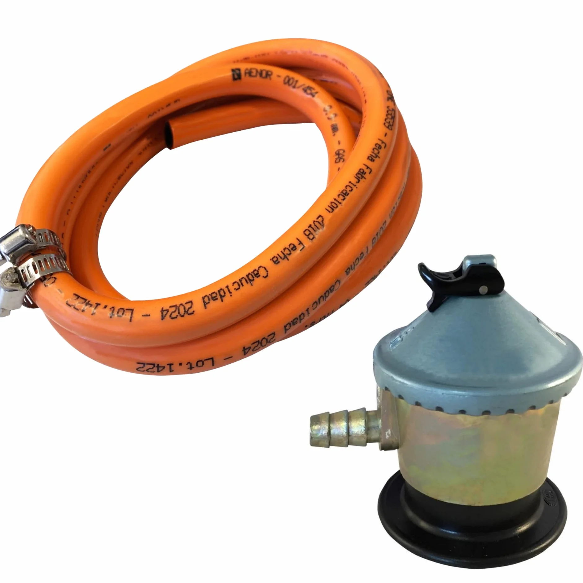 Homelux Kit Regulador Gas Domestico y Manguera con Abrazadera, 1.5 m