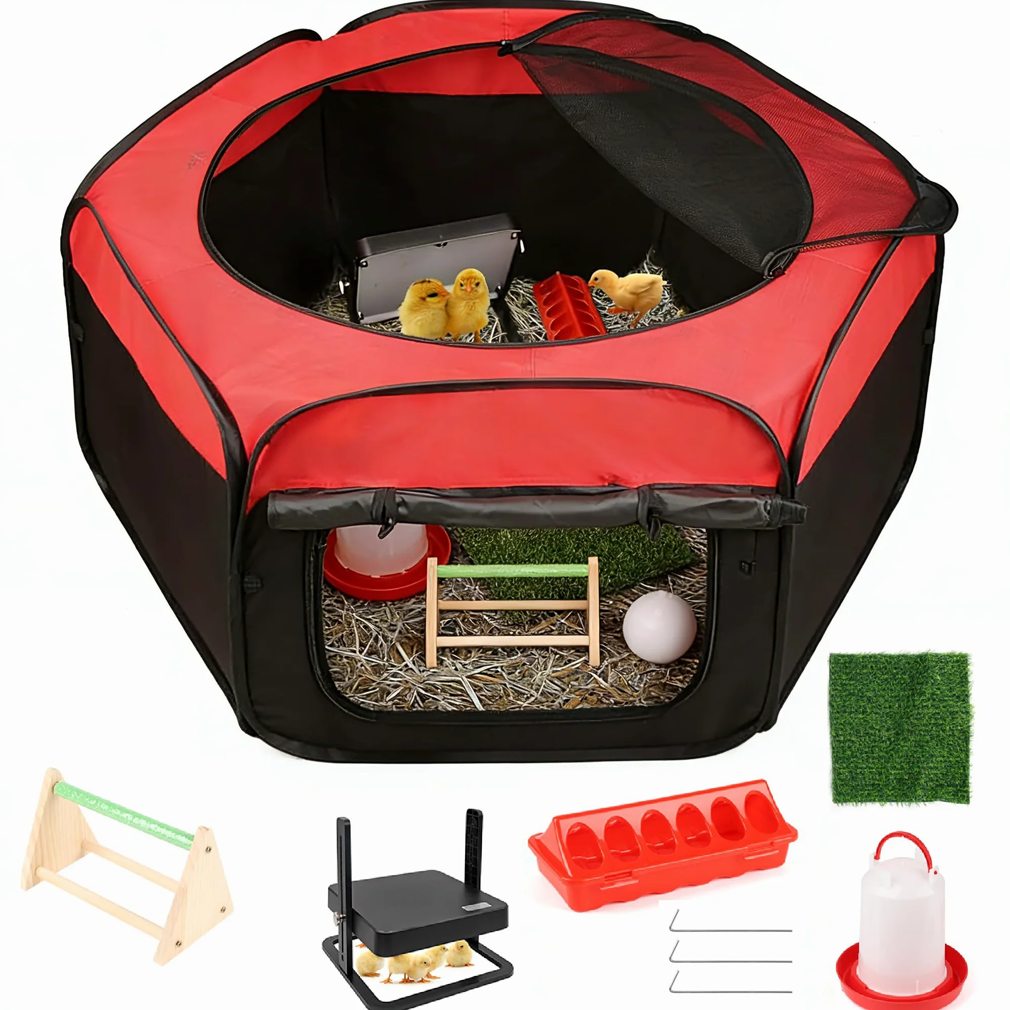 Caja de cría de Pollitos, Caja de cría de Pollitos, incubadora de Pollitos | para aves de corral, equipo de caja de eclosión, juego completo de caja de cría de pol-litos Tech