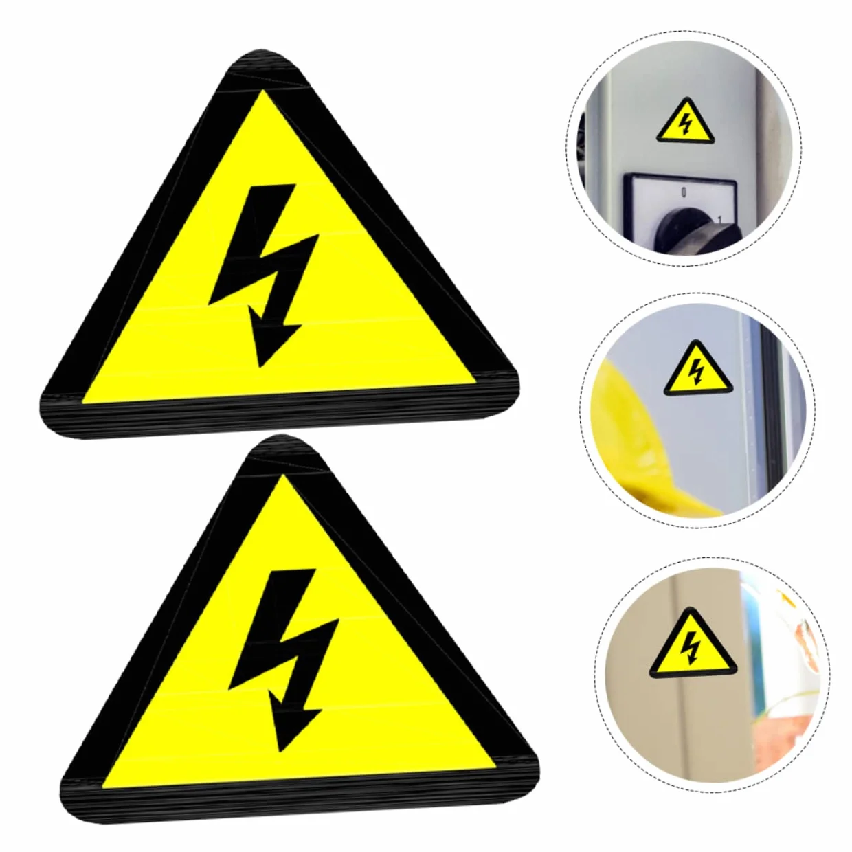 OUNONA 100 Piezas Pegatinas de Precaución Etiquetas de Seguridad Eléctrica para Paneles