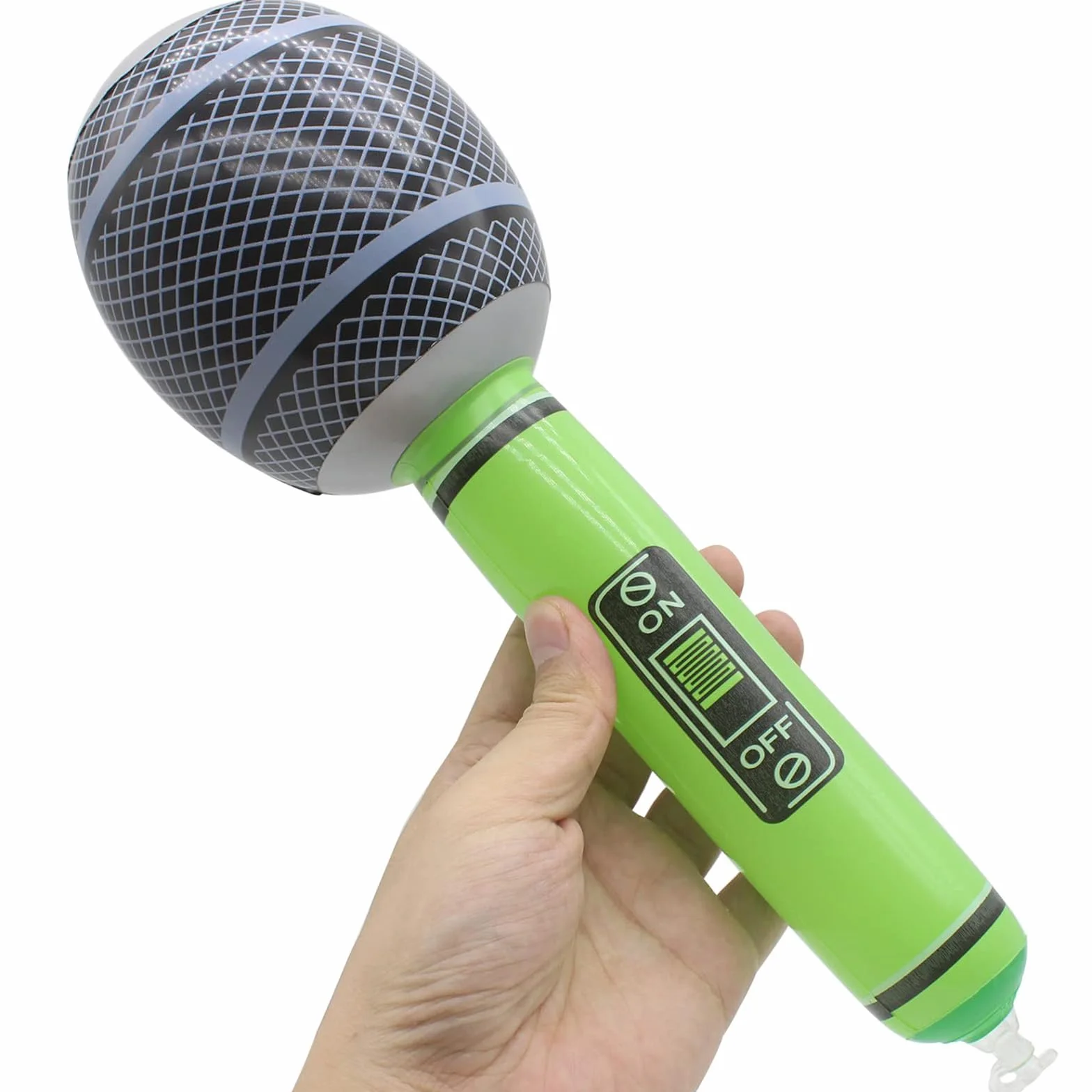 Micrófono Inflable, 4 Piezas Micrófonos Inflables Juego de Simulación Instrumentos Musicales Accesorios Fiesta