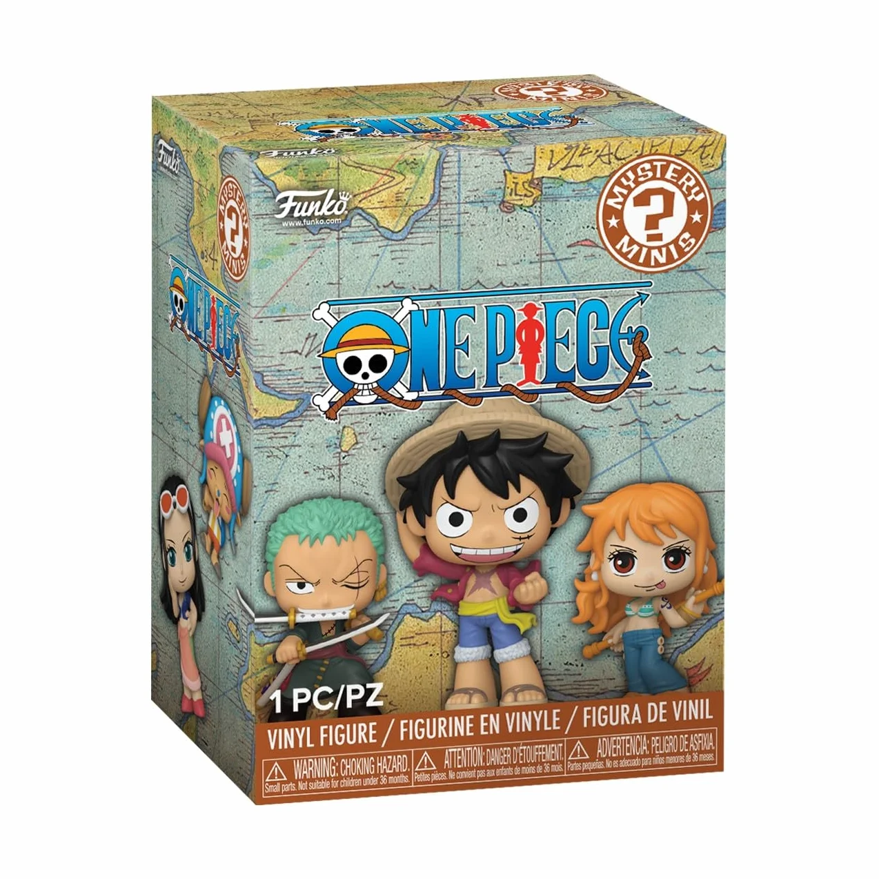 Funko Mystery Mini One Piece Straw Hat Crew Monkey D. Luffy Roronoa Nami Figura de Vinilo Coleccionable