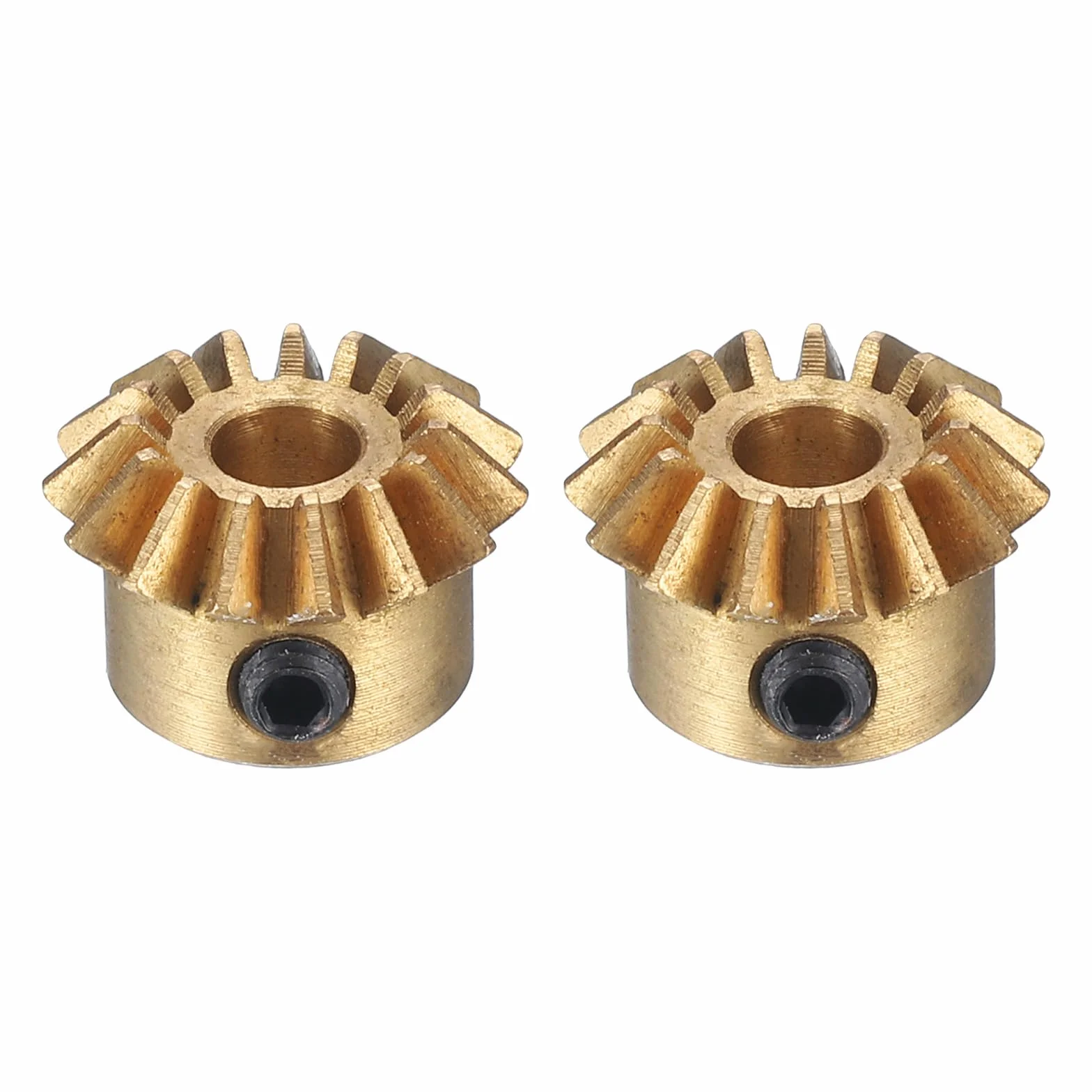 QUARKZMAN Engranaje Cónico Módulo 0.8 Relación 1:1 15T 4mm Latón, 45 Grados