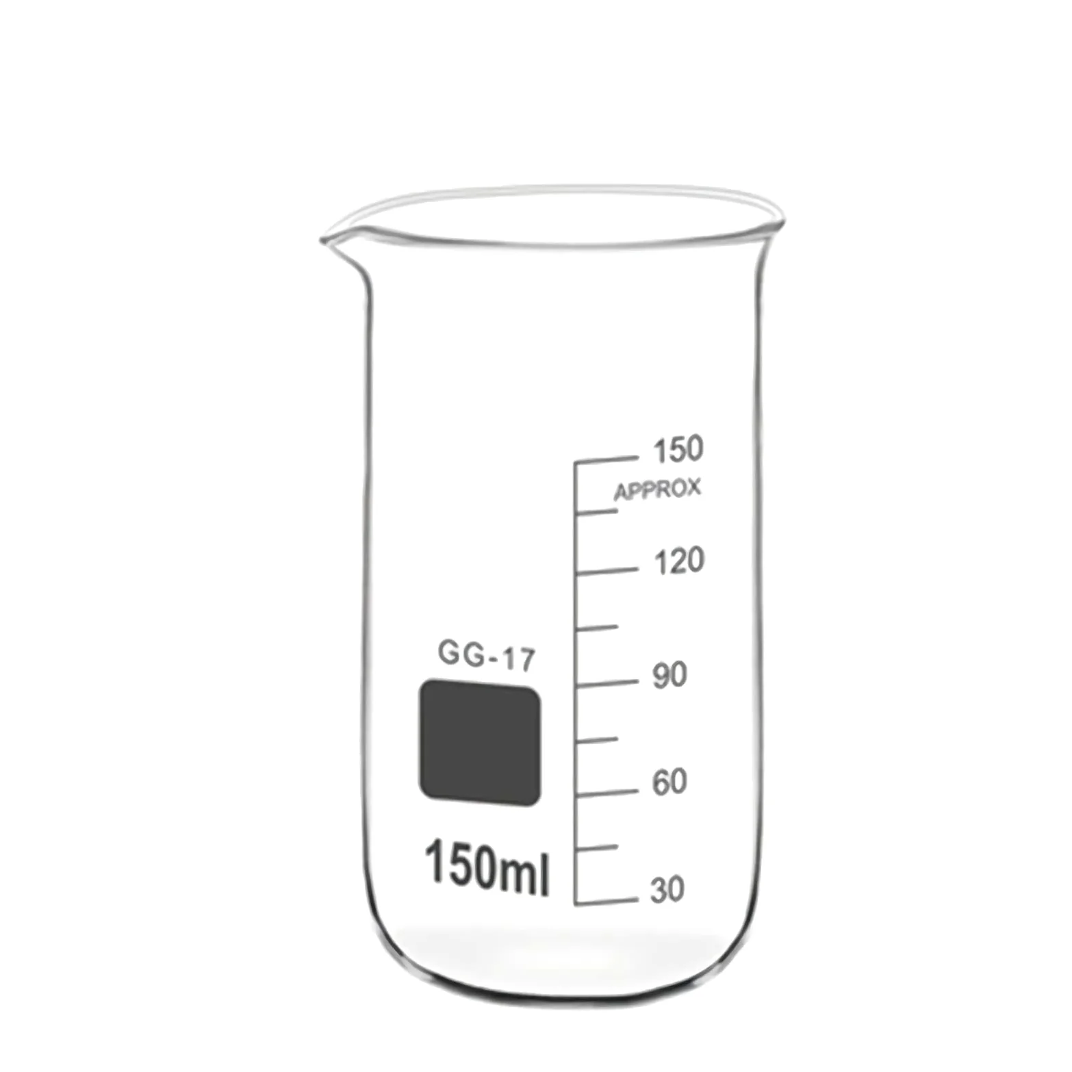 Vaso de medición Cilindros graduados de vidrio Tazas de medición de líquidos con escala Cristalería de química de varios tamaños para laboratorio, experimento 250 + 500 ml (50 + 100 + 150 ml)