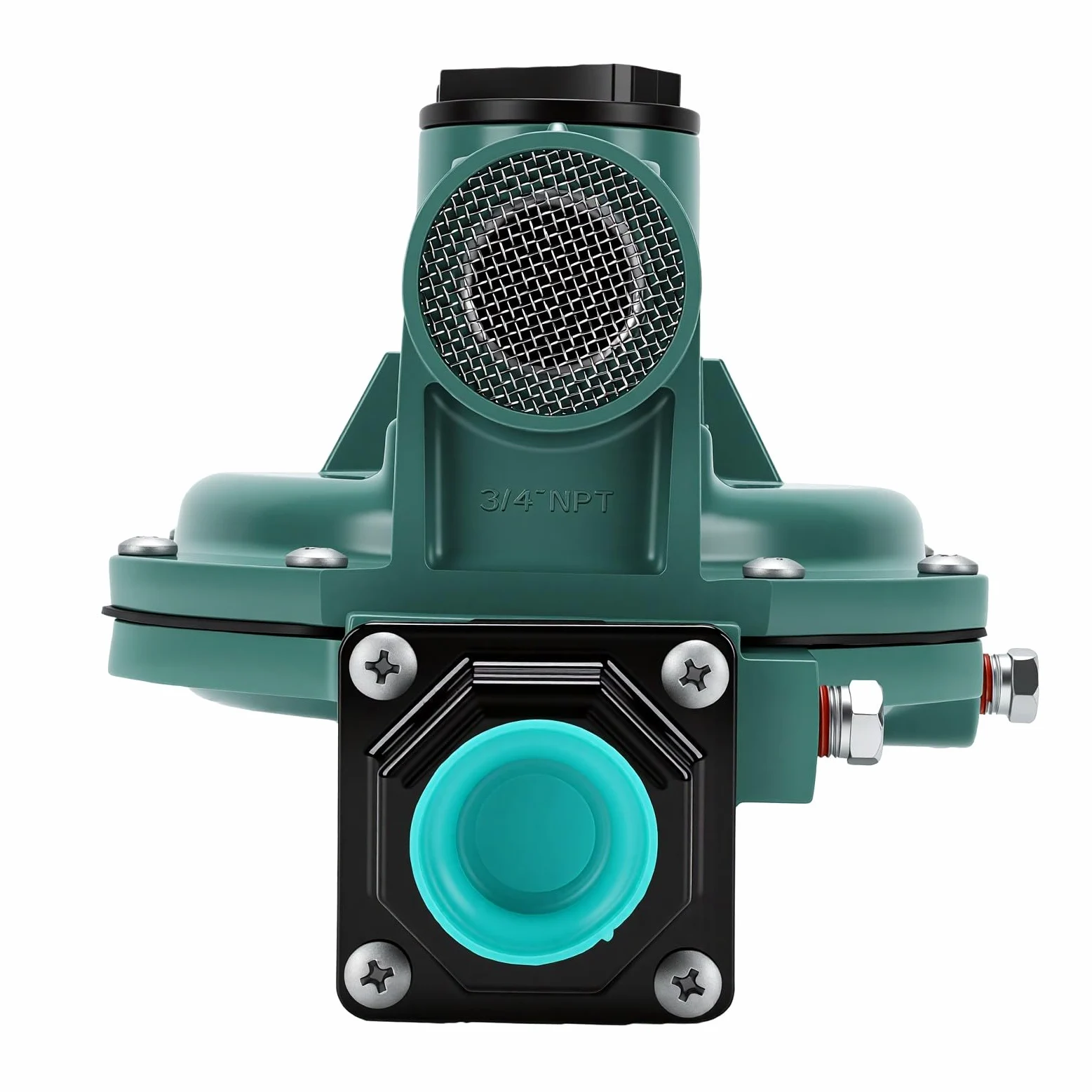 Regulador de Gas de Segunda Etapa, Salida Ajustable de 3/4 Pulgadas para Generador de Calentador, Gas Natural, LP, 1 Unidad