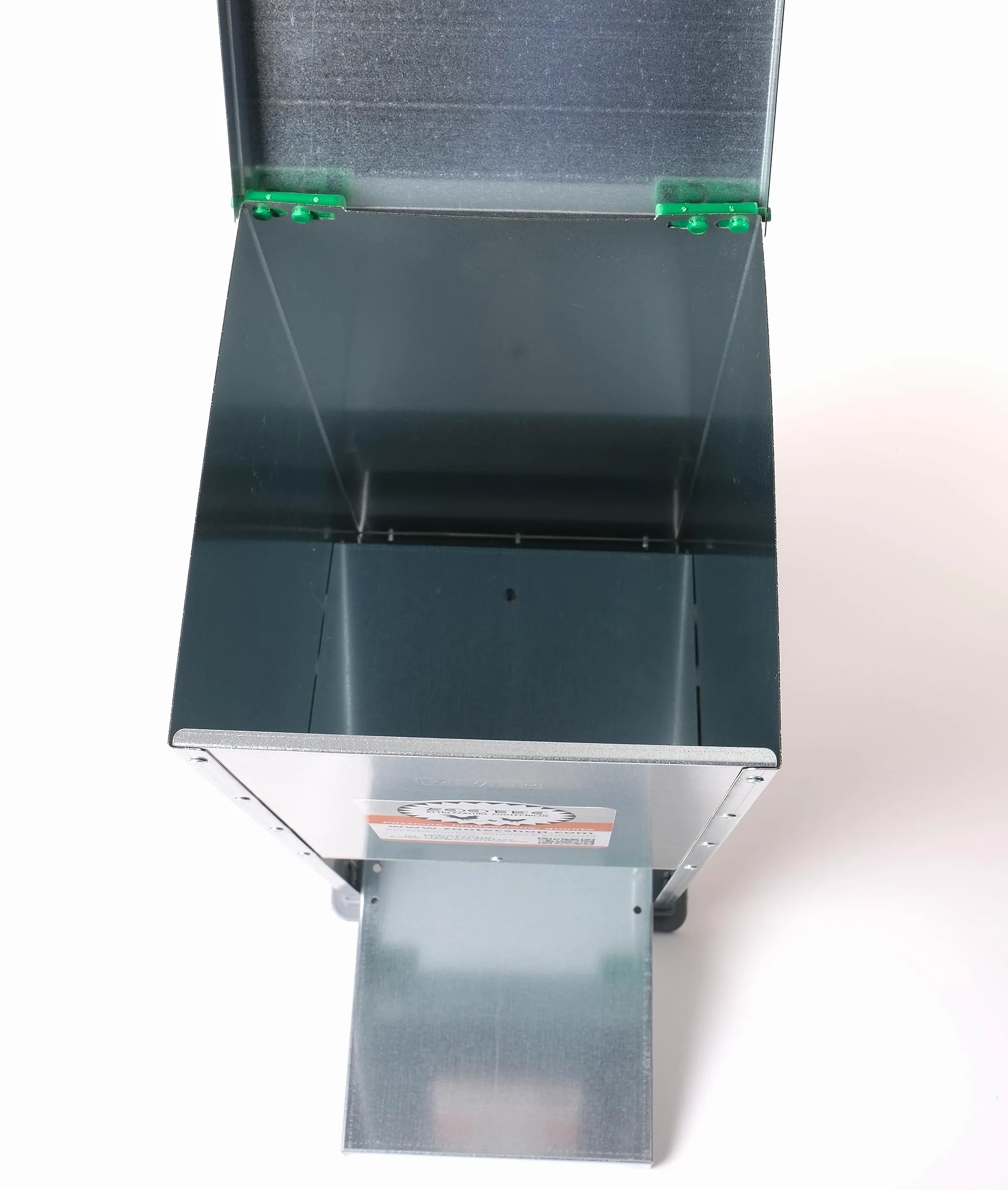 Comedero para gallinas, 12 kg, antiratones, antilluvia, antidesperdicio, automático, con pedal de chapa galvanizada, para exterior e interior