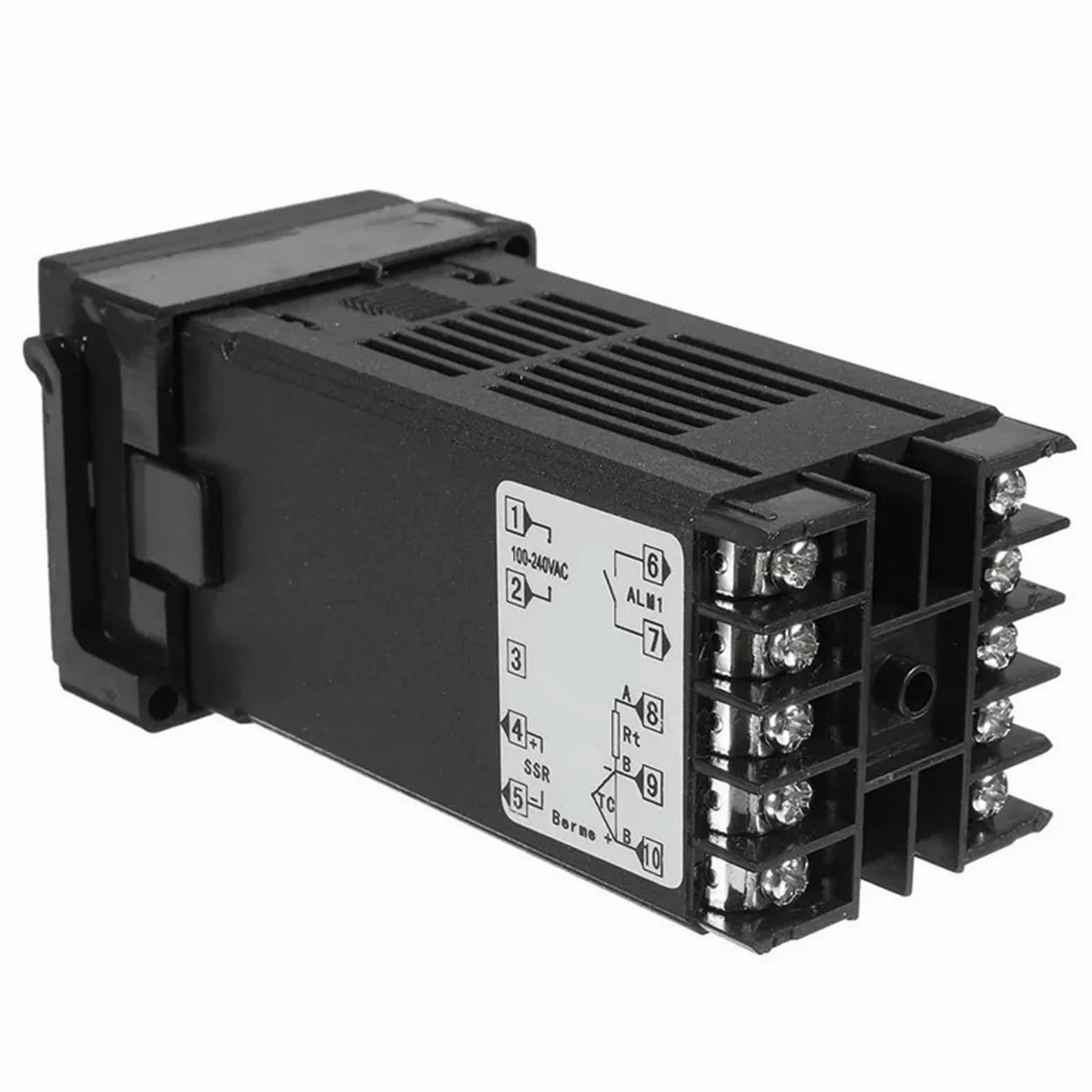 Alarma REX-C100 110V a 240V 0 a 1300 grados Kits de controlador de temperatura PID digital con sensor de sonda tipo K(2pcs SSR-25DA)