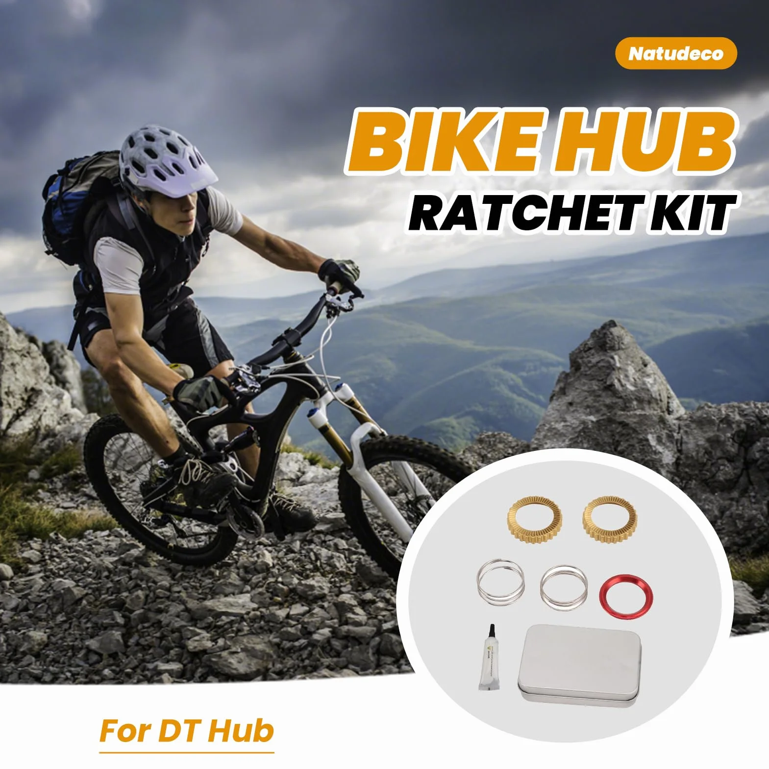 Kit de trinquete de buje DT de aleación de aluminio 60T para bicicleta