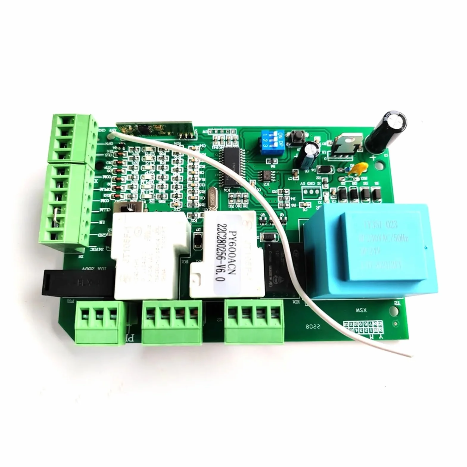 Abridor de puerta de garaje, Tablero De Control Eléctrico Py600 Sl1500 for El Tablero Principal Electrónico Del Abridor De Puerta Corredera Se adapta a puertas versátiles (Size : 220V spring switch)