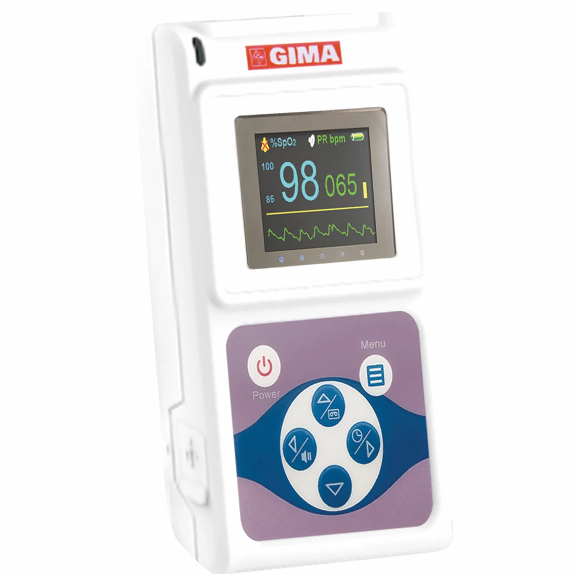 GIMA, Pulsioxímetro OXY-50 de dedo, portátil, con pantalla en color, para controles y monitorizaciones rutinarios, 35100