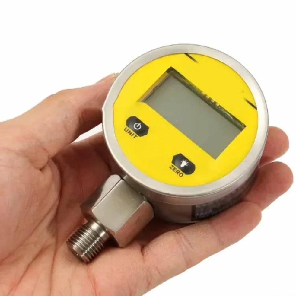 Medidor de Presión Digital, Vacuometro de Vacio Digital, Manómetro de Presión, Pantalla Inteligente de Acero Inoxidable, Probador de Presión Hidráulica al Vacío