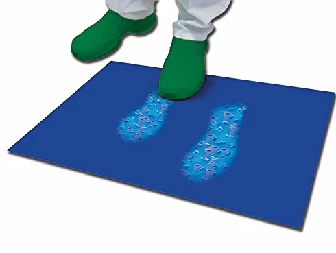 GIMA Esterilla de descontaminación antibacteriana, 90x115 cm, 30 capas, 5 unidades, azul, 36695