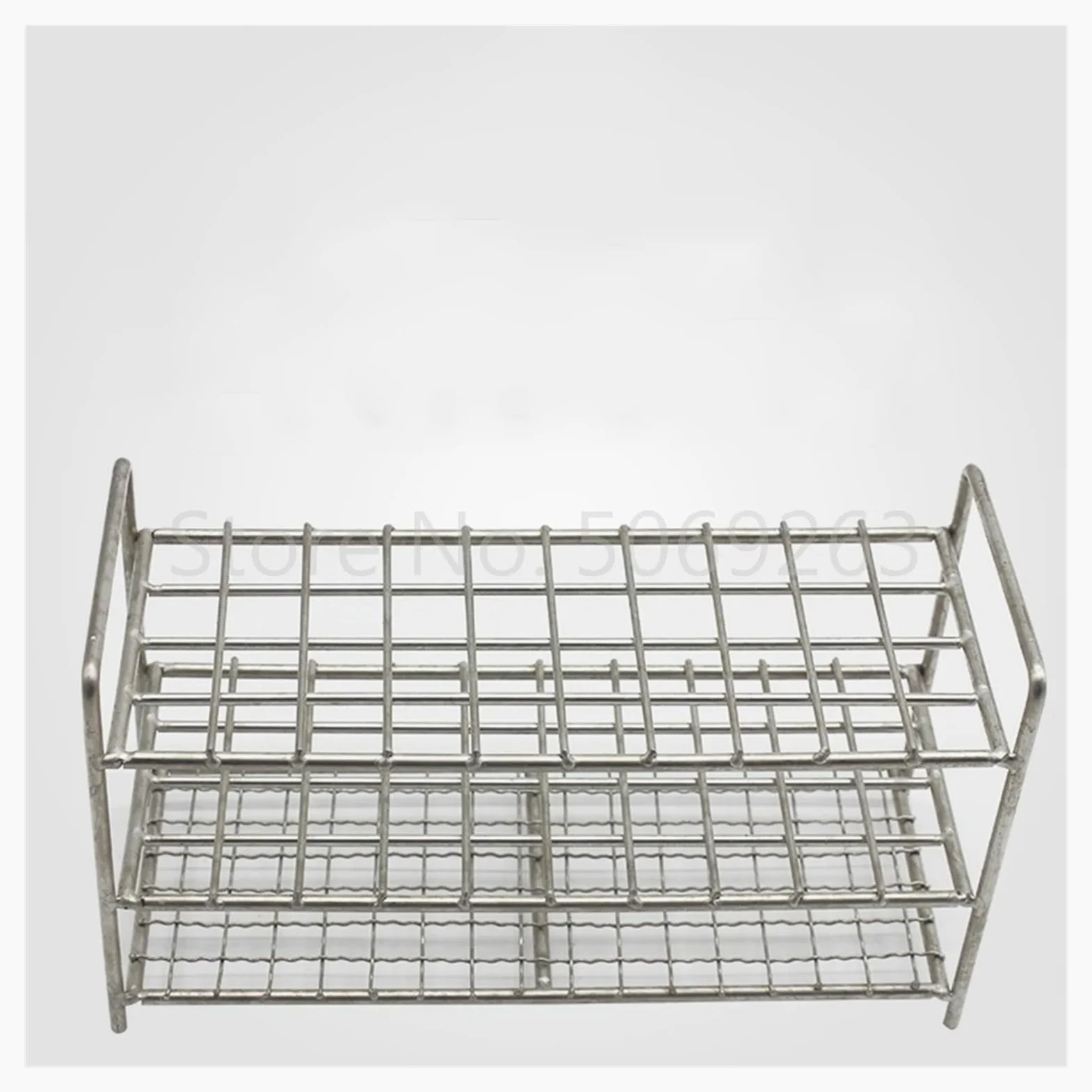 Soporte para tubos de ensayo de acero inoxidable para tubos de 26 mm, 40 agujeros, soporte de tubo de centrífuga de laboratorio