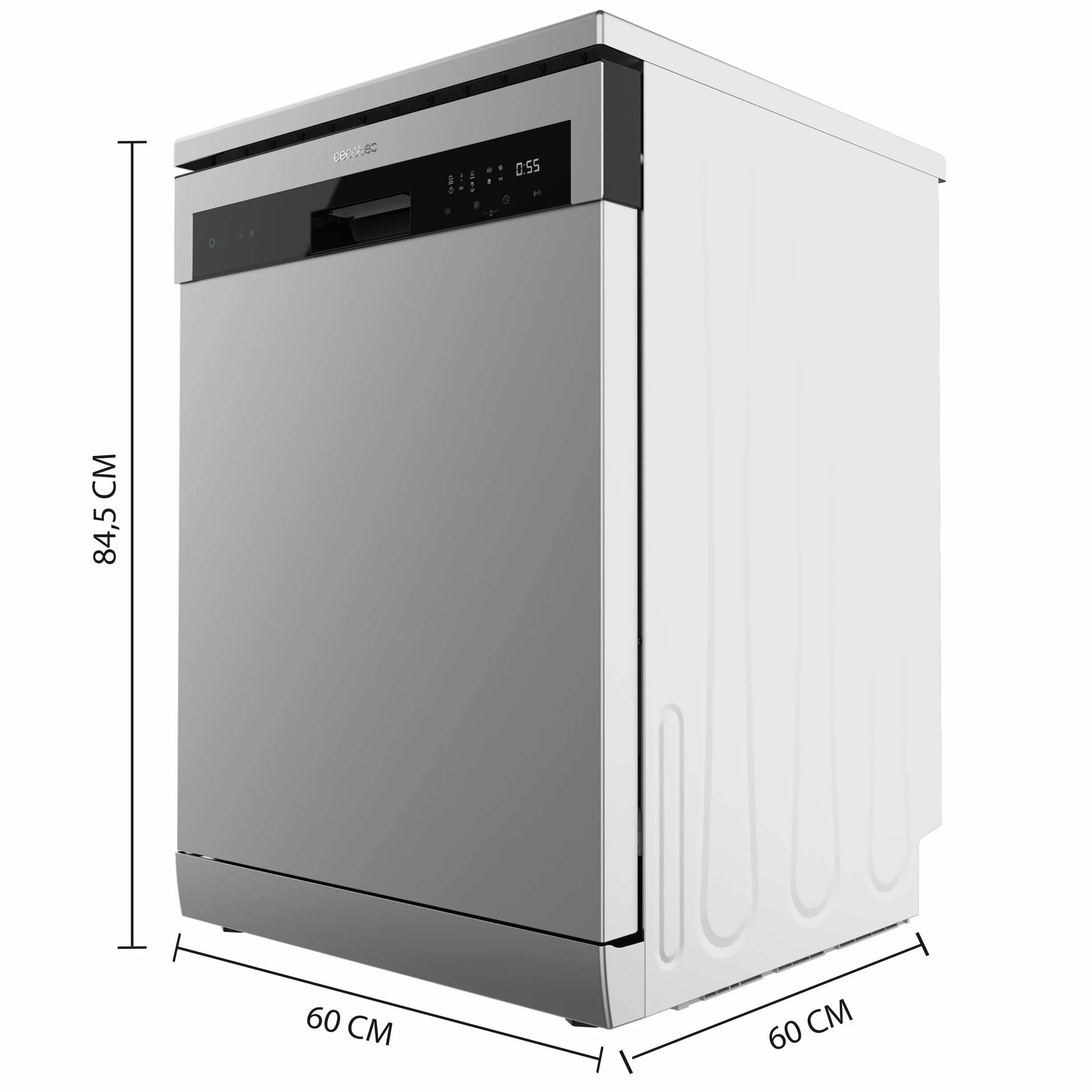 Cecotec Bolero Aguazero 6110 Zmywarka 60cm 1850W 13 Zestawów 6 Programów Inox