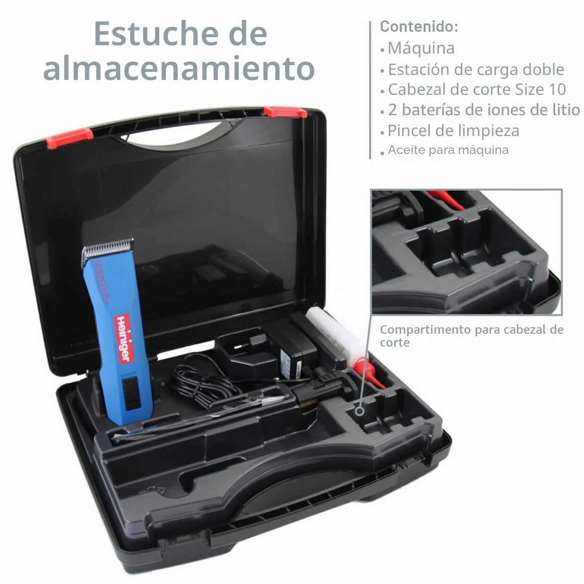 Segadora HEINIGER Zafiro Azul Inalámbrico