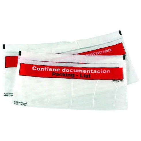Sobres Packing List A5/C5 225x160 mm Texto Impreso Caja 1000