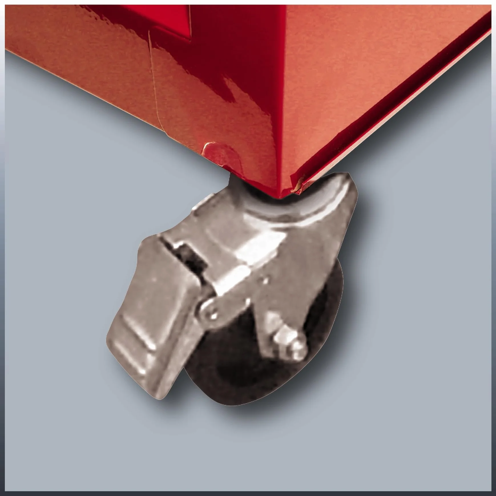 Einhell Carro de Herramientas - TC-TW 100 – con Sistema de Bloqueo, 4 Ruedas giratorias con 2 Frenos de Bloqueo, Compartimento de Almacenamiento con Solapa