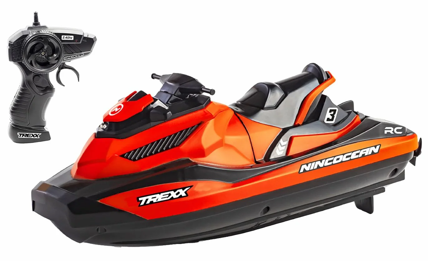 Ninco Trexx Espectacular Moto de Agua Equipada con 2 Motores 2,4Ghz Li-Ion 3,7V 500mAh 24,5x22x9 cm