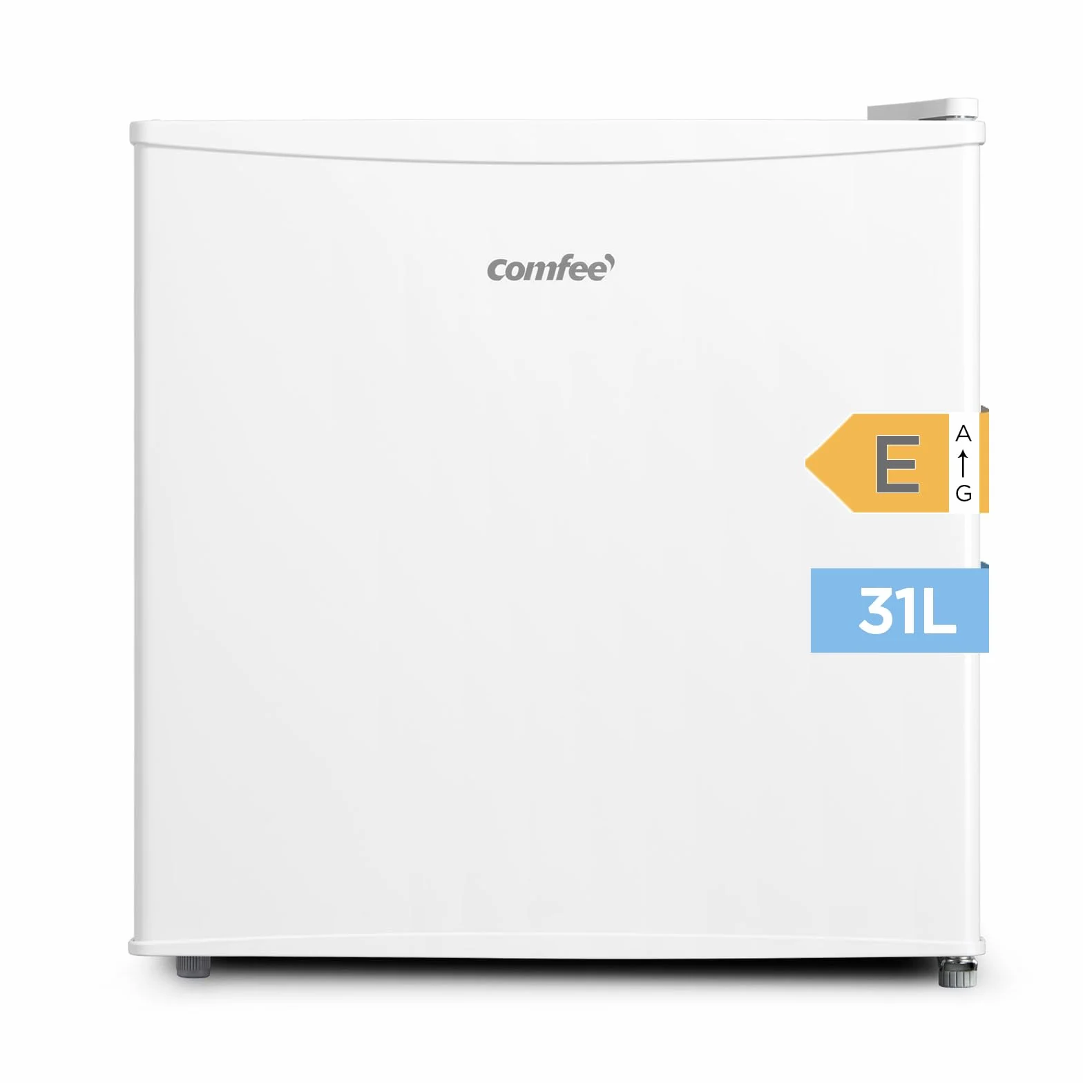 COMFEE' RCU40WH2(E) Mini Congelador 31L, Puerta Reversible, 4 Estrellas, Silencioso, Blanco