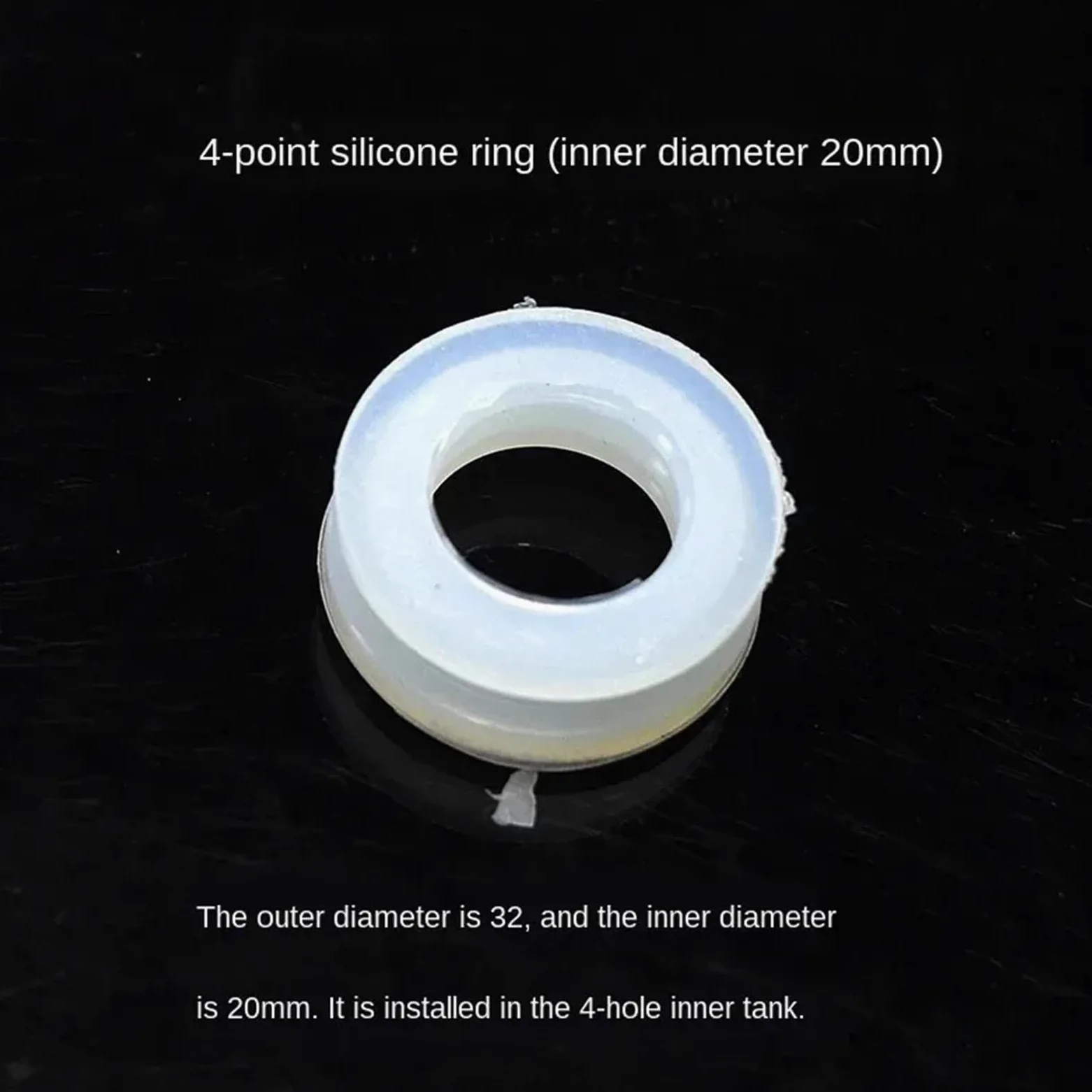 Anillo Redondo de Sellado de Gel de sílice de Silicona, 10 Uds., for Calentador de Agua Solar, Tubo de vacío, Anillo de Goma de Silicona, Junta de Goma de Sellado(ID47mm)
