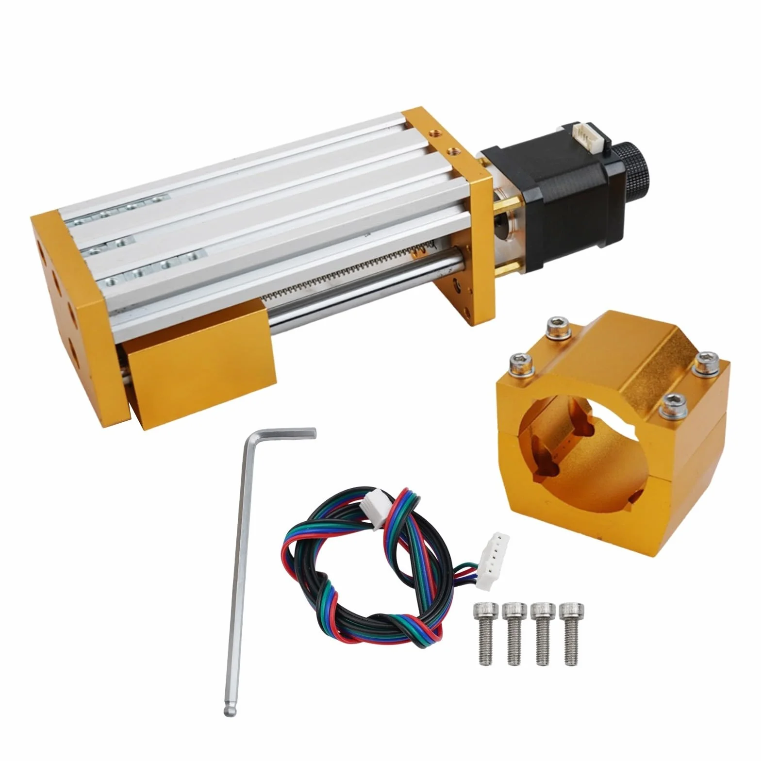 Etapa linear de aluminio de la diapositiva de Z con el tornillo de bola, viaje de los 85Mm para la máquina del CNC, sistema de alto movimiento de poco ruido,