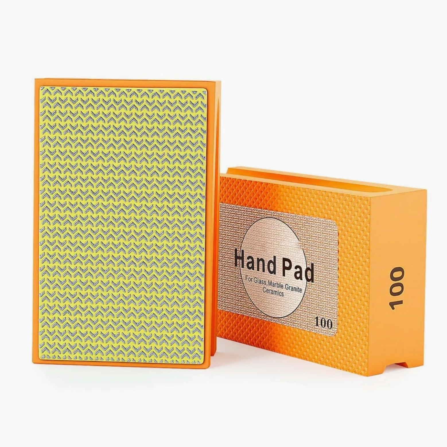 Paquete de 4 bloques de lijado con base de esponja, almohadillas de pulido a mano de grano 60/100/200/400 para uso en seco y húmedo, almohadilla de respaldo ergonómica de espuma para vidrio, madera