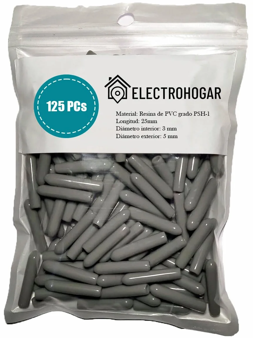 125 Tapas para Cesto Lavavajillas Compatible con Bosch, Electrolux, AEG, Balay, Teka, Siemens, Zanussi (Gris)