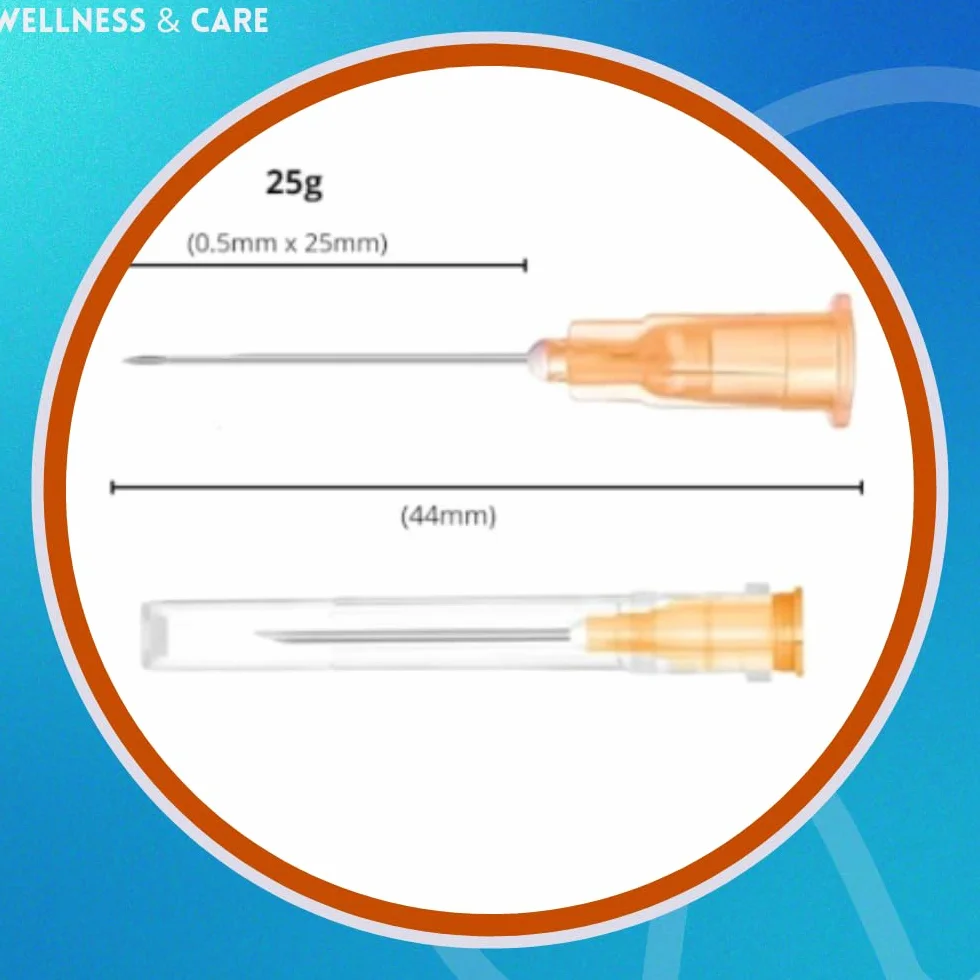 Agujas Desechables 16G 21G 23G 26G 30G 2 Tubos Relleno 3-5ml Esterilizado