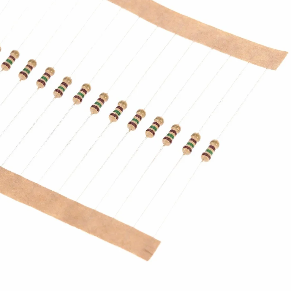 ARCELI Juego de Surtido de resistores de película de Carbono 60pcs 1/4W 1 ohm-1M ohmio 43 valores