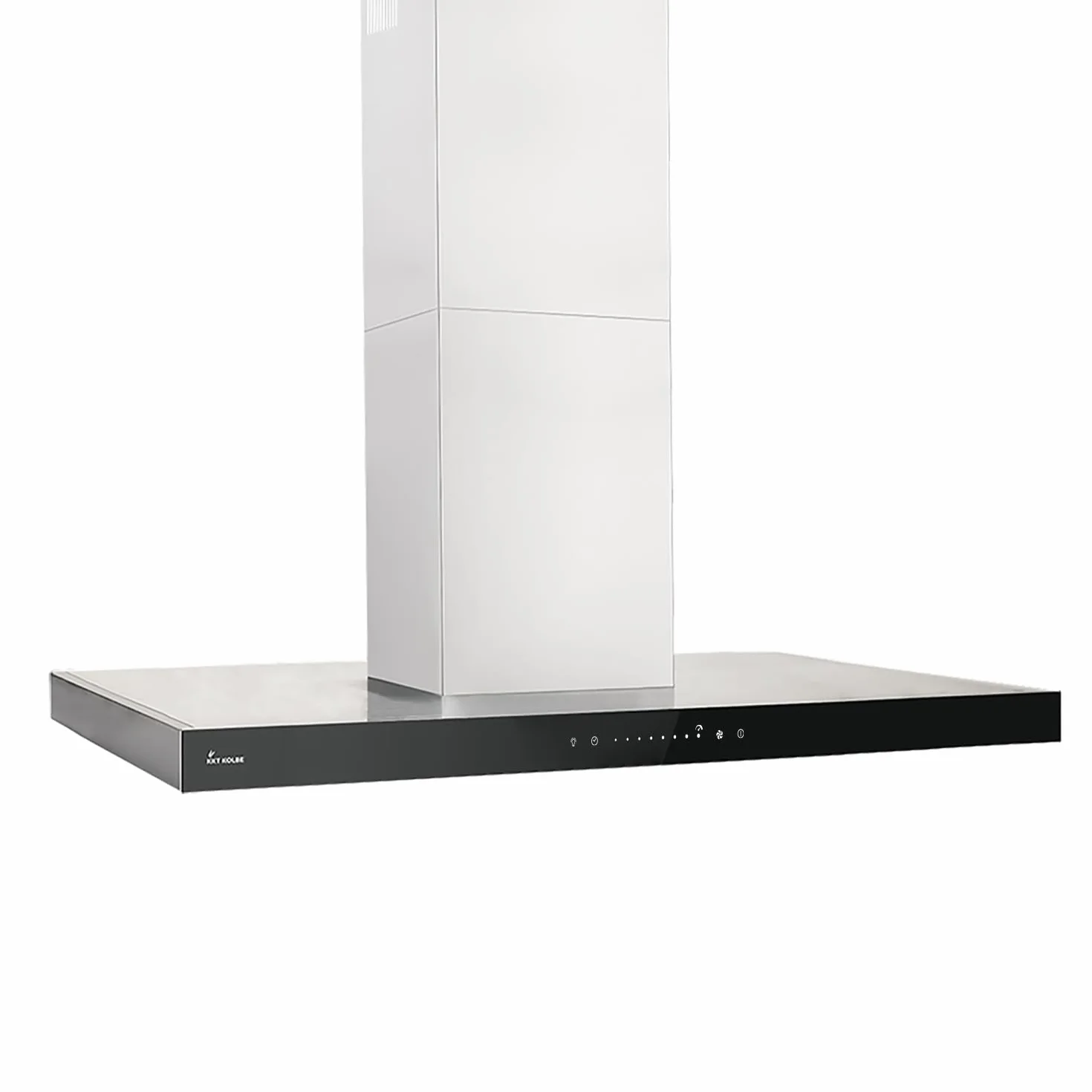 Campana Extractora 90 cm Isla Acero Inoxidable Vidrio Negro WiFi FLAT-INSEL-5