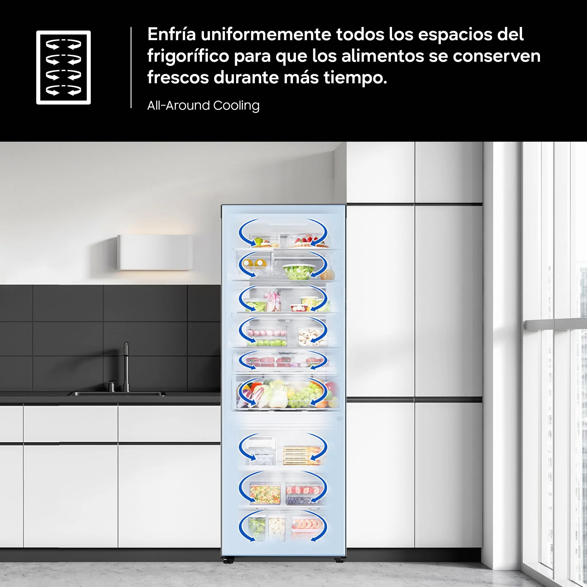Samsung RB38C605CWW/EF Frigorífico Combi No Frost Blanco Clase C SmartThings AI Energy Mode