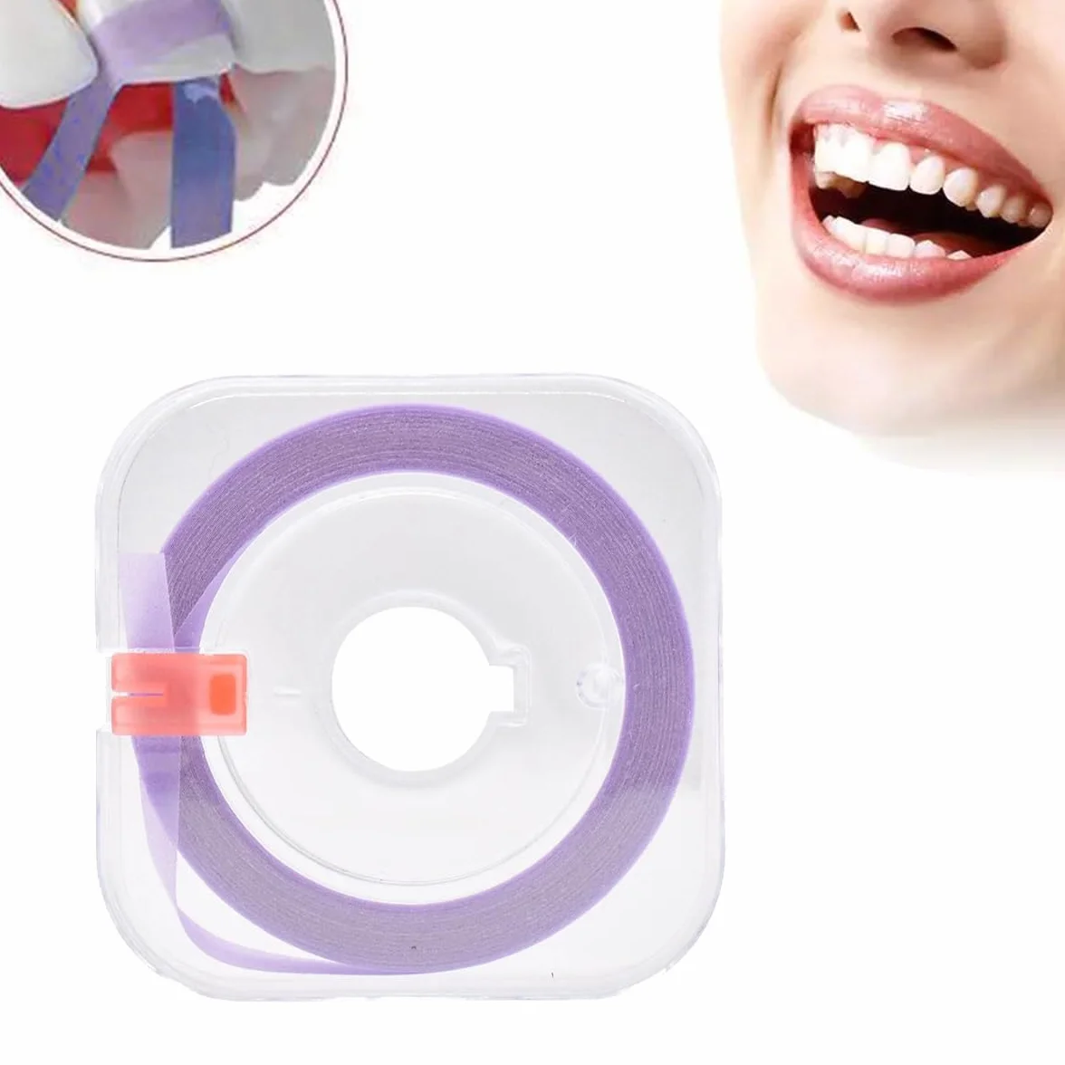 Tokaneit Tiras de Pulido Dental Papel de Lija para Dientes 50um 4mmx6m Morado