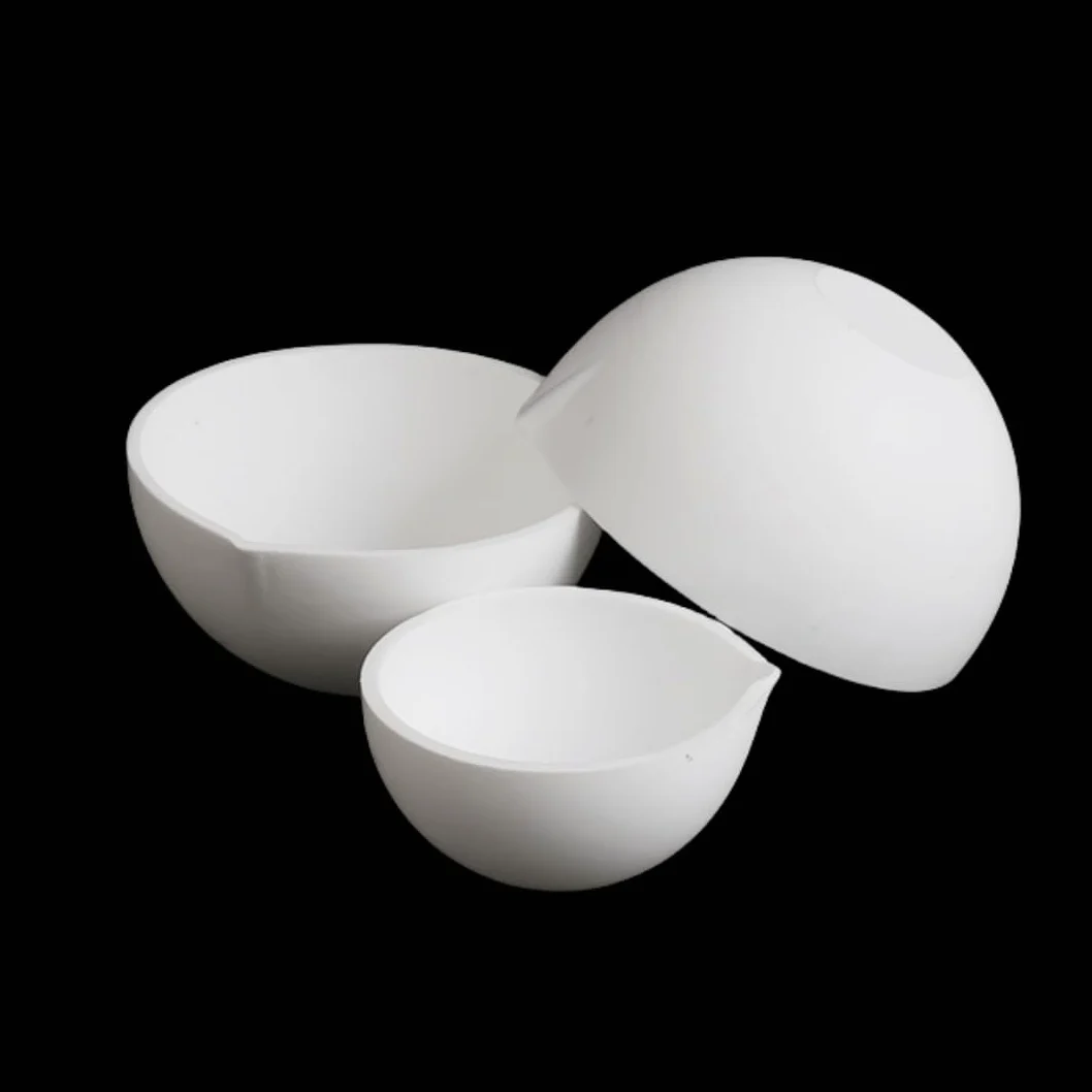 Cápsulas de evaporación de PTFE - Cápsulas de fondo redondo for uso en laboratorio, resistentes a ácidos y álcalis, 1 unidad(150ml)