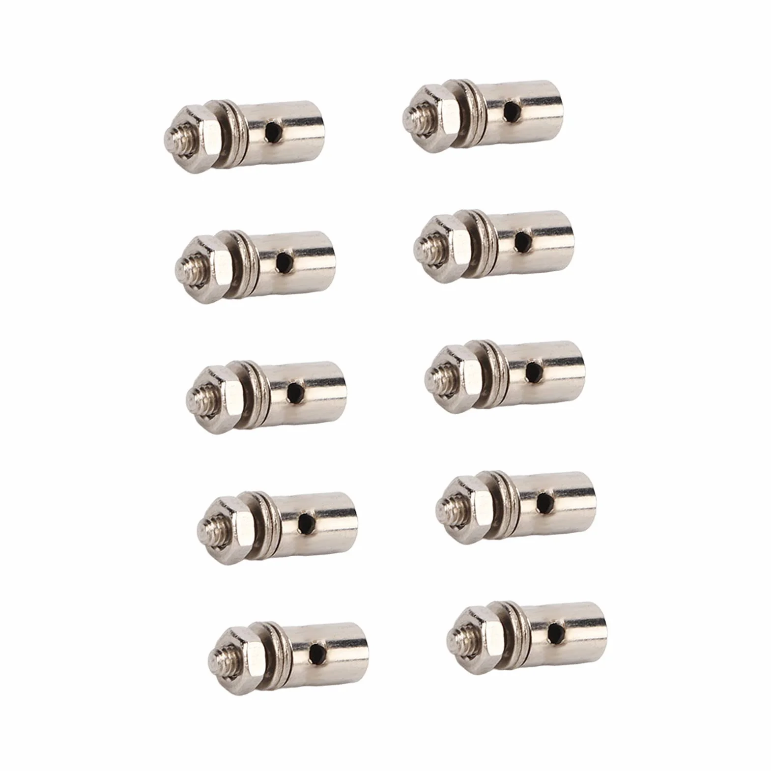 10 Piezas Enlace de Brazo de Servo 1.3 mm Conector Ajustable Push Barnector