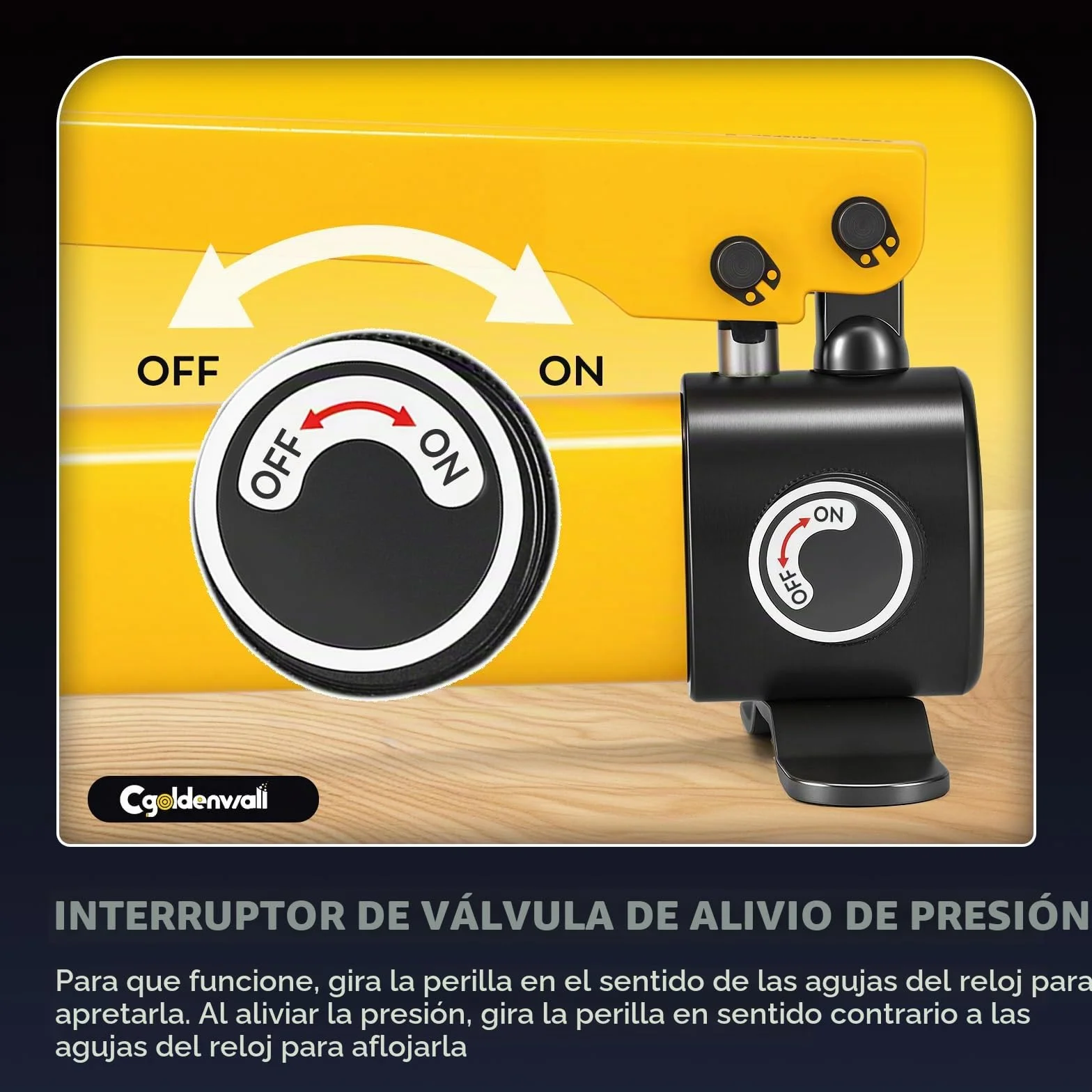 CGOLDENWALL CP-180 Bomba Hidraulica Manual, con Manguera de 0,8m, Alta Presión 60kg/cm², Capacidad de Aceite 400cc, para Herramienta Hidraulica