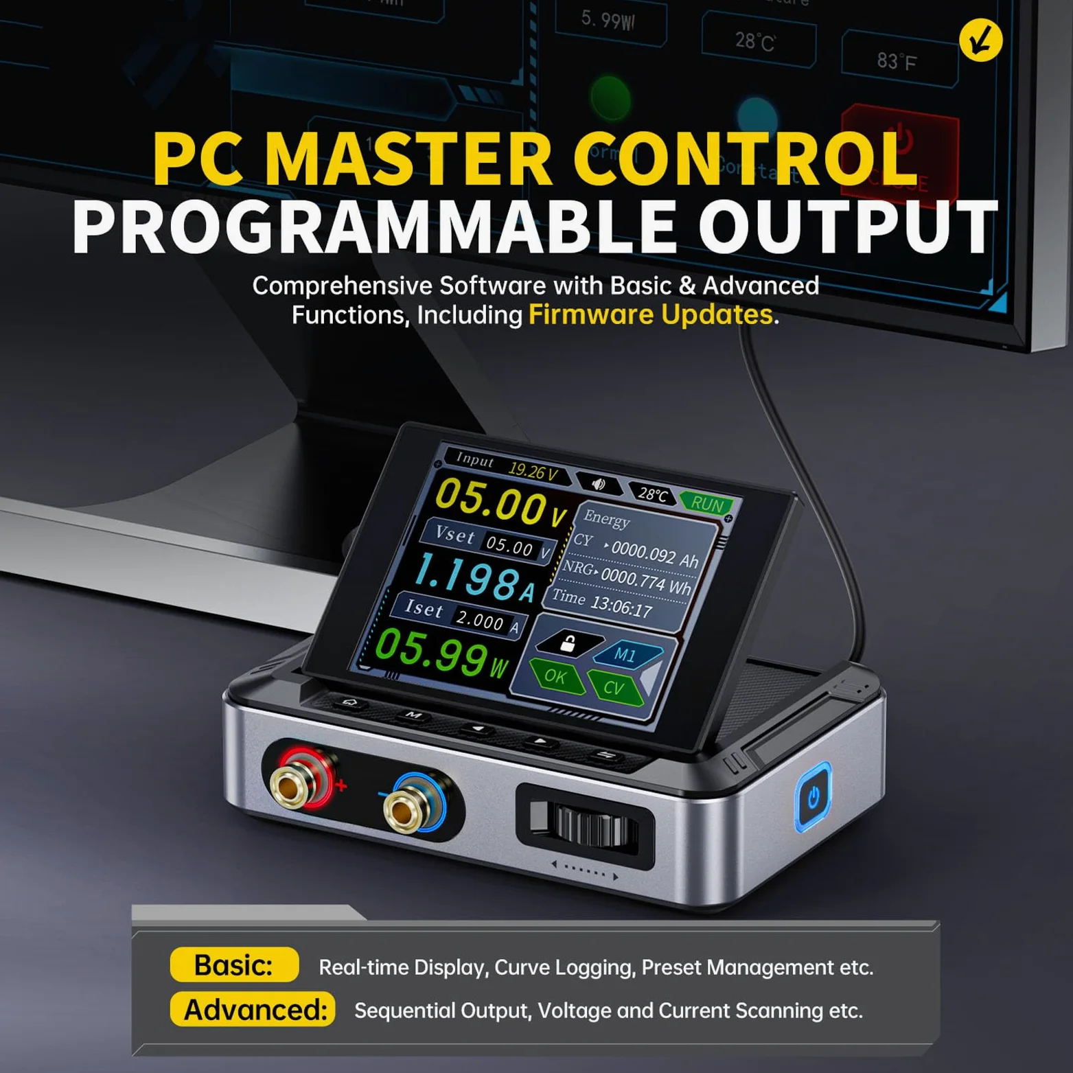 DPS 150 Fuente de Alimentación DC Variable, 0-30V 0-5A 150W Fuente de Alimentación Ajustable DC CNC, Fuente de Alimentación Regulada por Conmutación Programable de PC Portátil