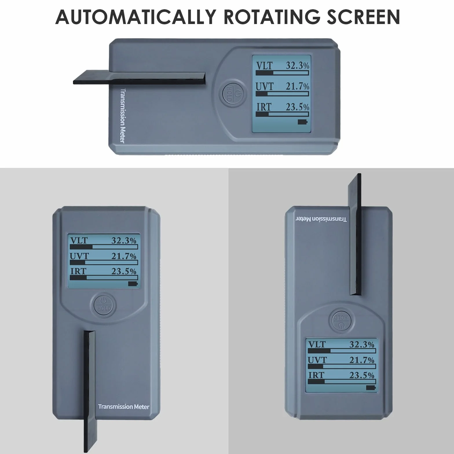 Medidor de tintado portátil calibración automática medición VL UV IR transmisión película solar