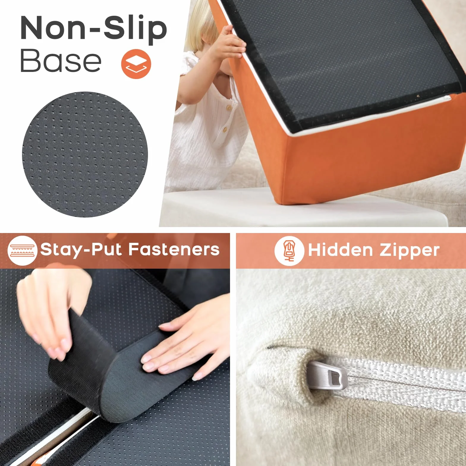 BanaSuper Bloques Espuma Educativos para Niños | Juego Motricidad Base Antideslizante | EN71 | 7 Bloques Psicomotricidad Modular Lavable
