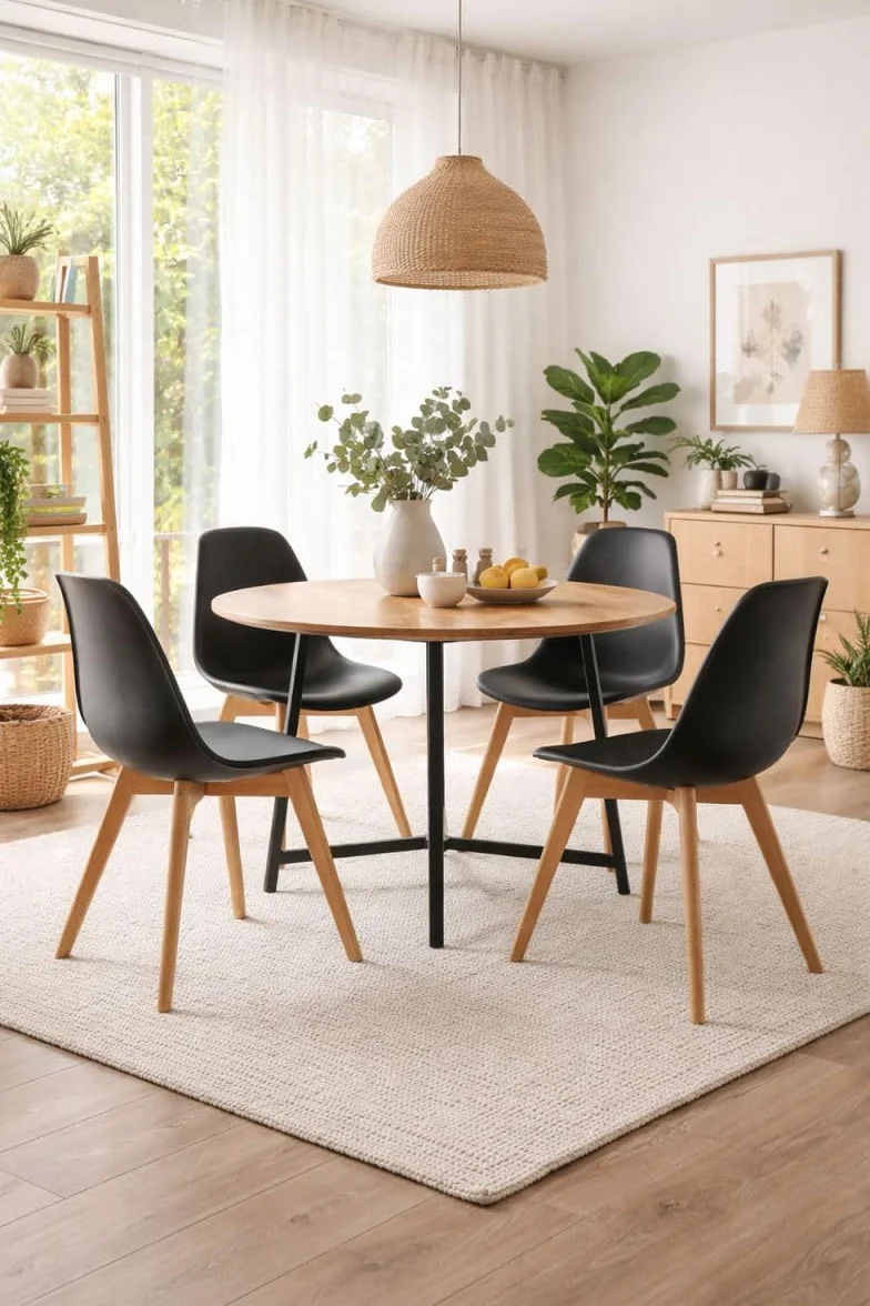Regalos Miguel - Packs Sillas Comedor - Pack 4 Sillas Kelen - Negro