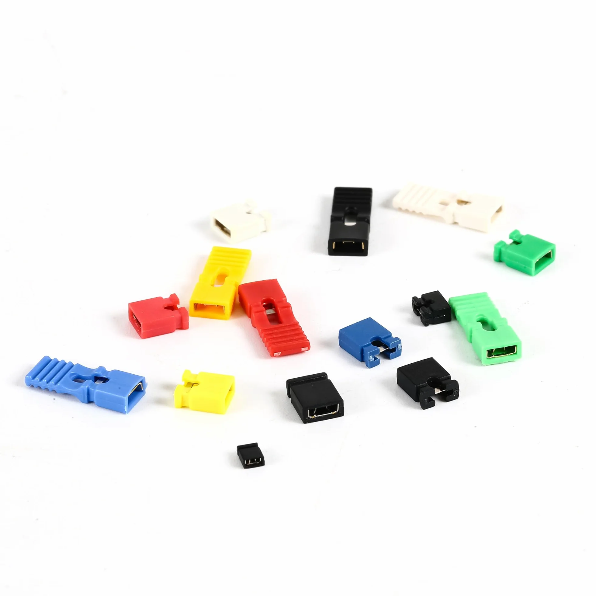 Juego de 300 Tapas Mixtas 2,54 mm 2,0 mm 1,27 mm para Arduino Raspberry Pi PCB Jumper Cap Shunts
