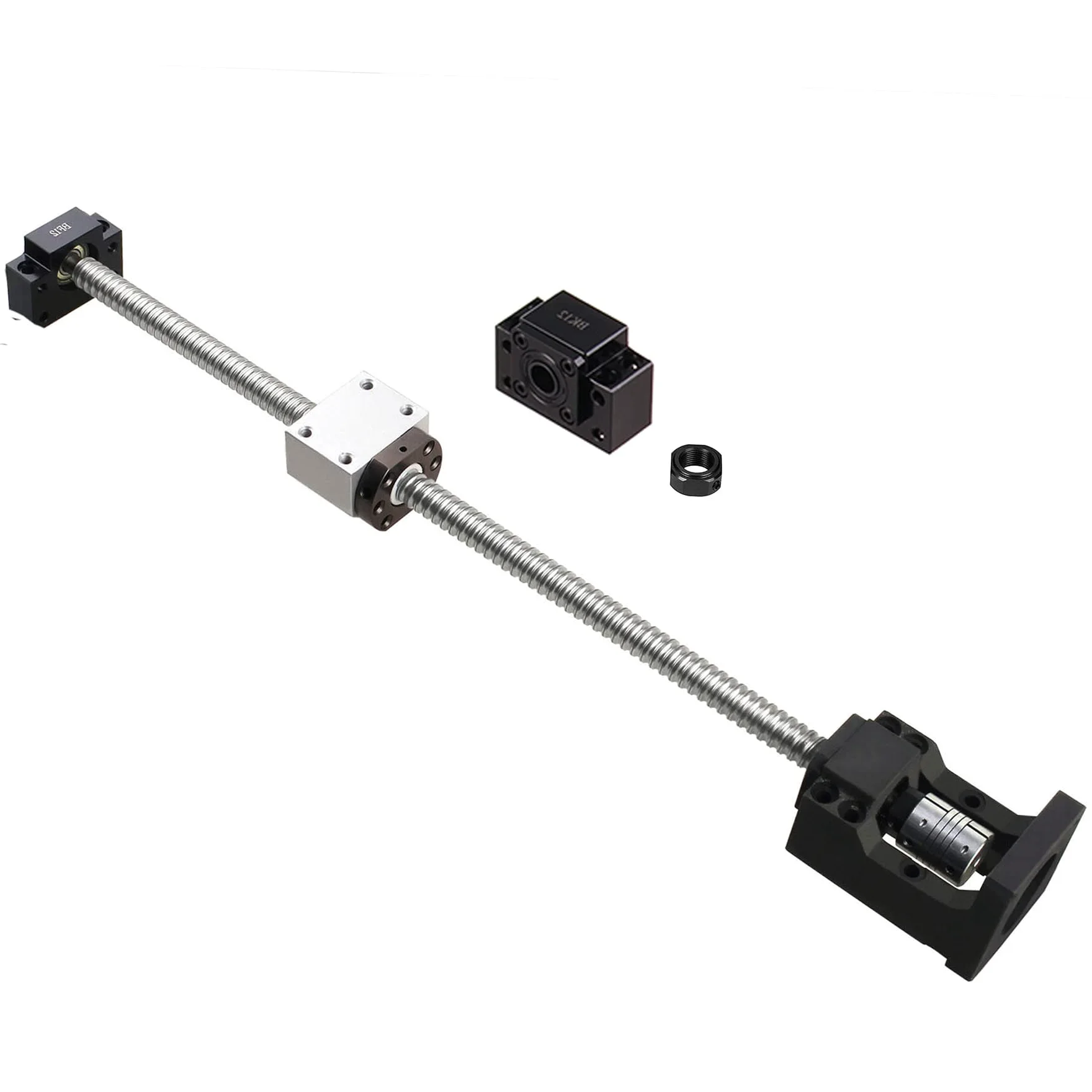 SFU1605 450 mm husillo de bolas RM1605 + tuerca roscada de bola con soporte BK12/BF12, carcasa de tuerca DSG16H y motor paso a paso para Nema 23 para máquina CNC