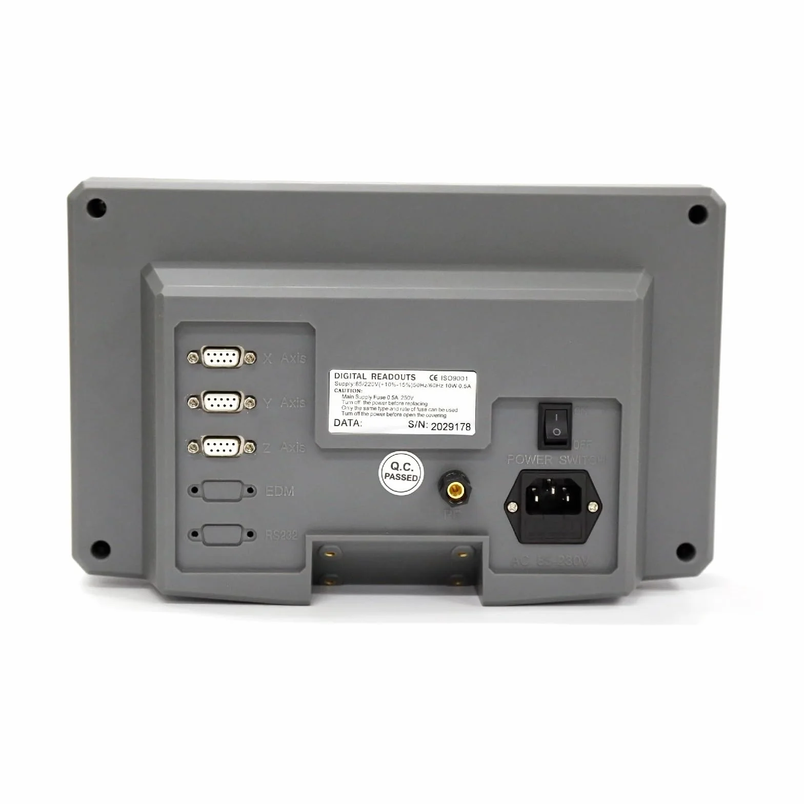BASSFLY Sensor de Regla de Rejilla Pantalla de Contador de Pantalla DRO de Torno de fresado con Lectura Digital de 3 Ejes, Monitor, indicador de 3 Ejes Fácil de Instalar y operar