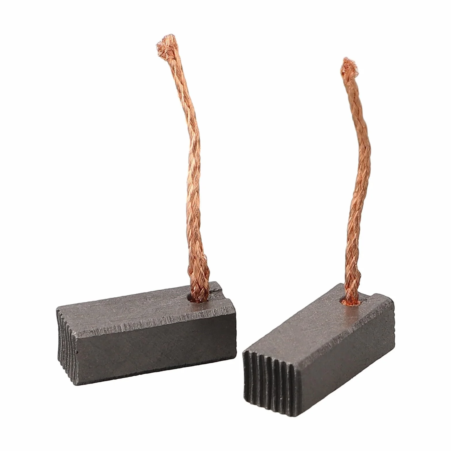 Par de cepillos de carbono para motor eléctrico con conductividad térmica superior