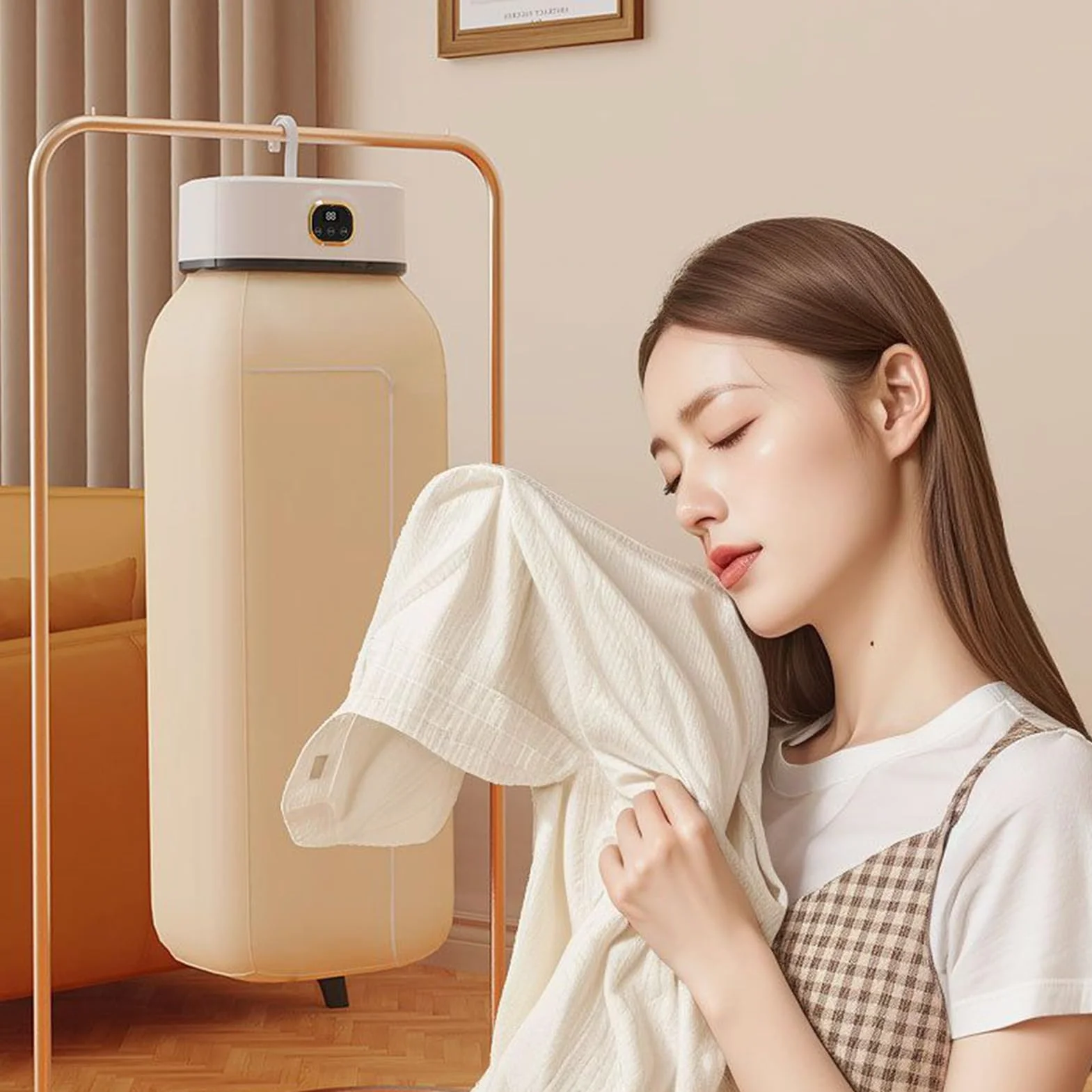 Secadora Portátil Eléctrica Pequeña para Viaje Chaqueta Camisa Pantalón