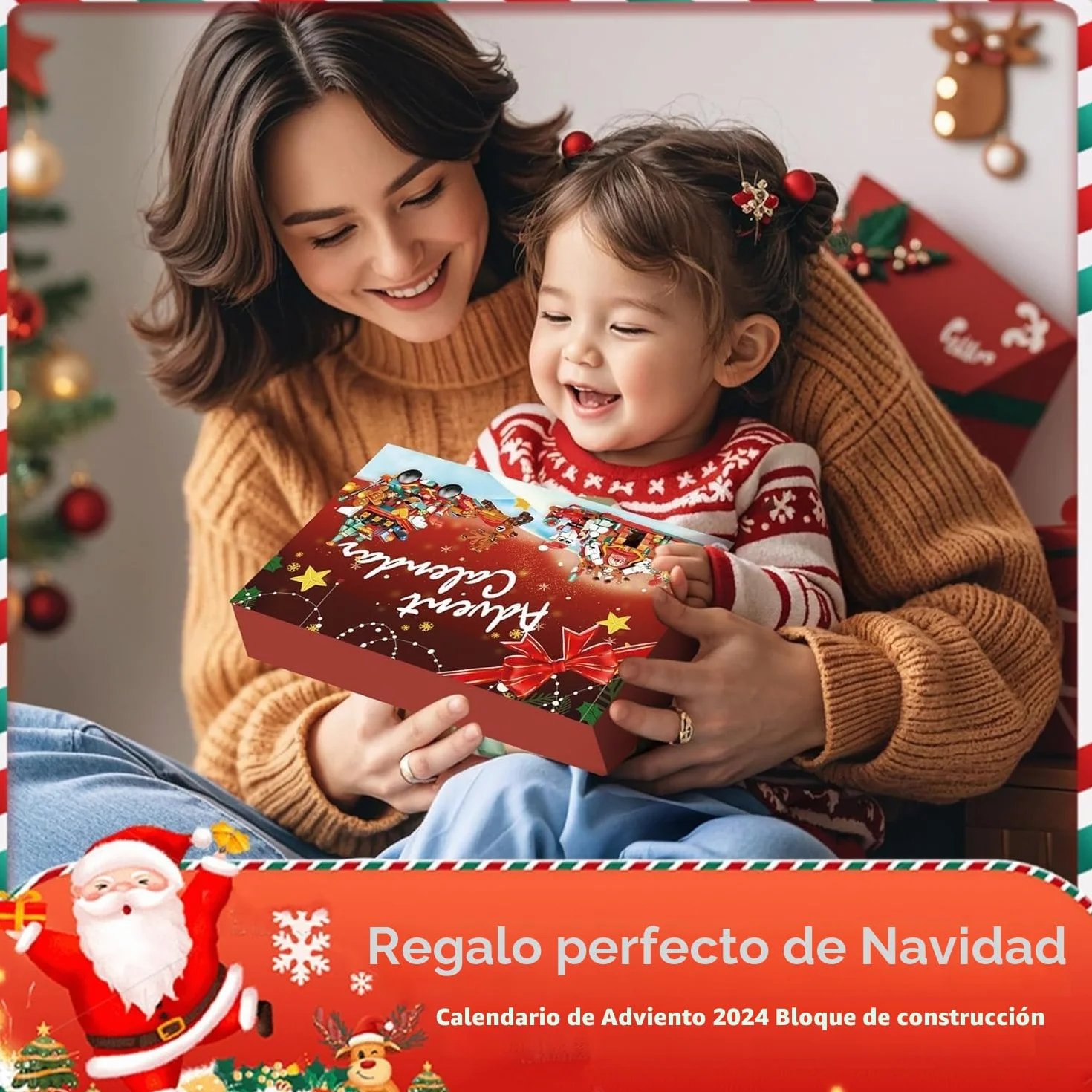 KAHEIGN Calendario de Adviento 2025, Cuenta Regresiva de Navidad 24 Días 895 Piezas 12 en 1 Bloques de Construcción