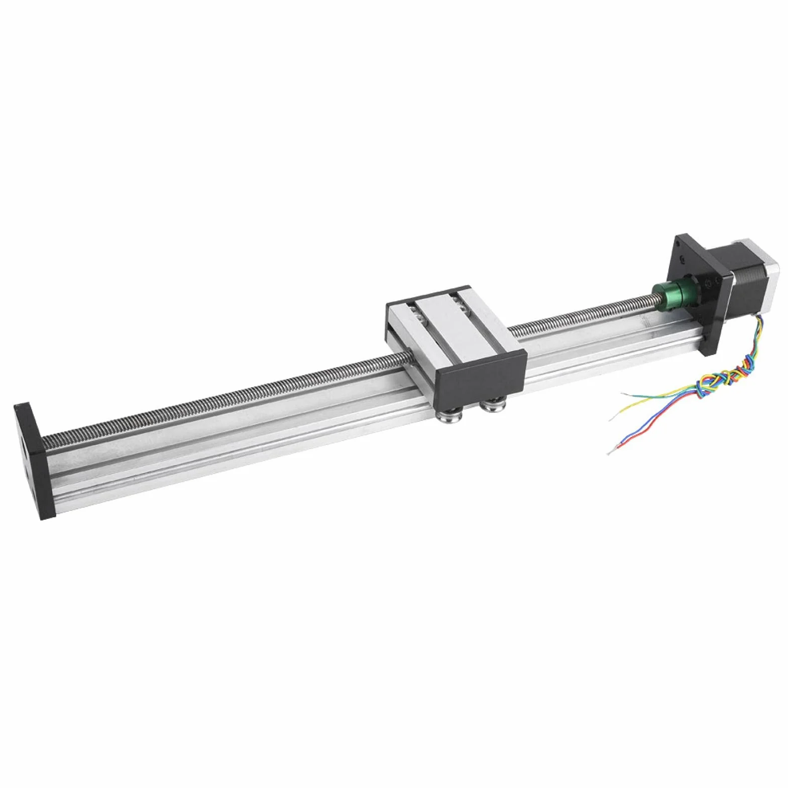 Riel guía de husillo de bolas, motor paso a paso Nema17, mesa deslizante de actuador de etapa larga con husillo de bolas 0808 + motor paso a paso Nema17 42(400mm Stroke)