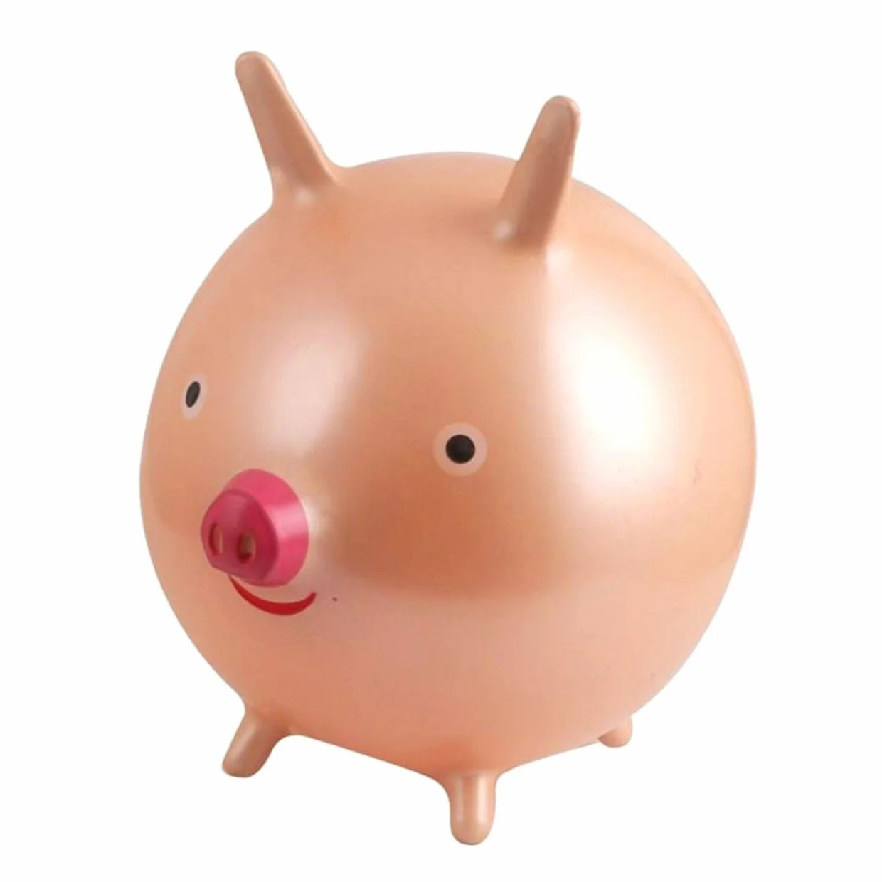Pelota para Saltar Gruesa de PVC para Niños Forma de Cerdito con Asas Tipo Orejas