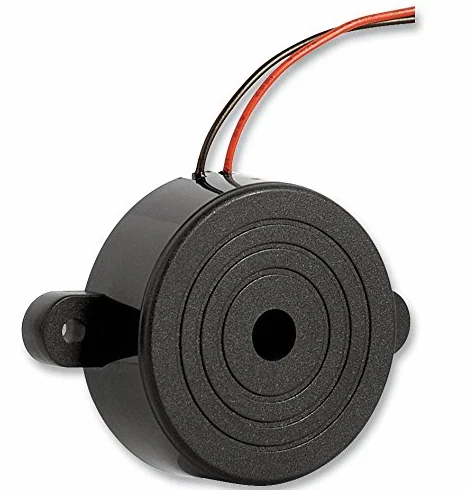Zumbador PIEZO, 12VDC, cables, transductores piezoeléctricos de audio, Qty.1 | ABI-023-RC